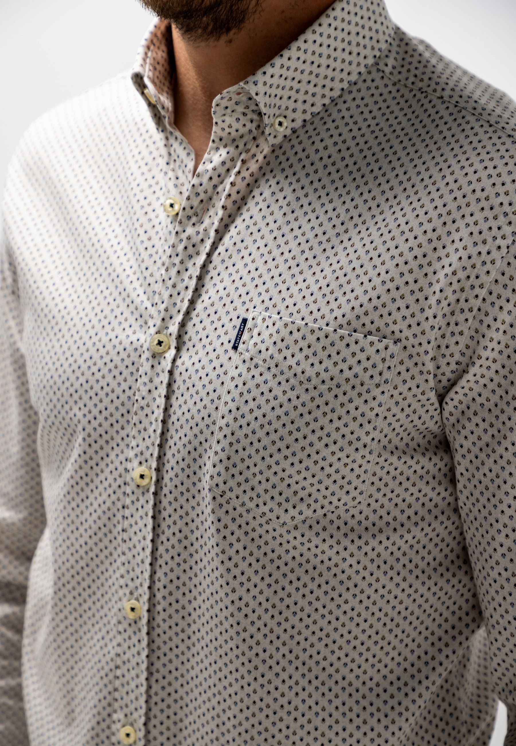 Shirt with graphic all-over print