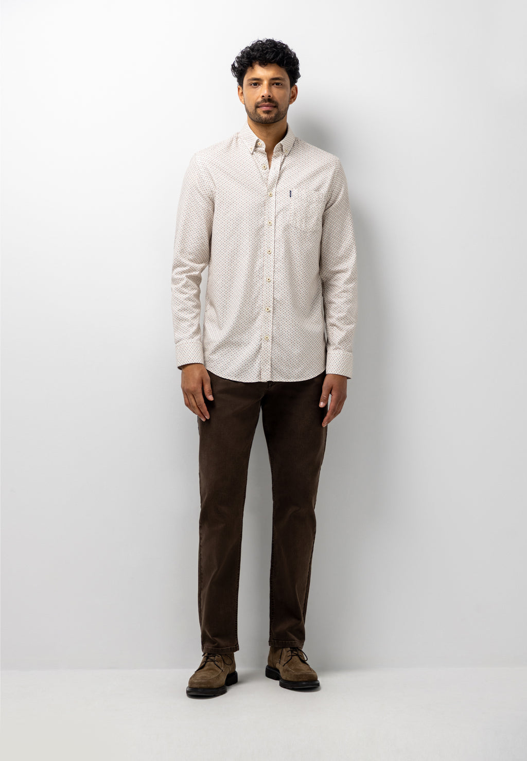 Chemise avec imprimé graphique intégral