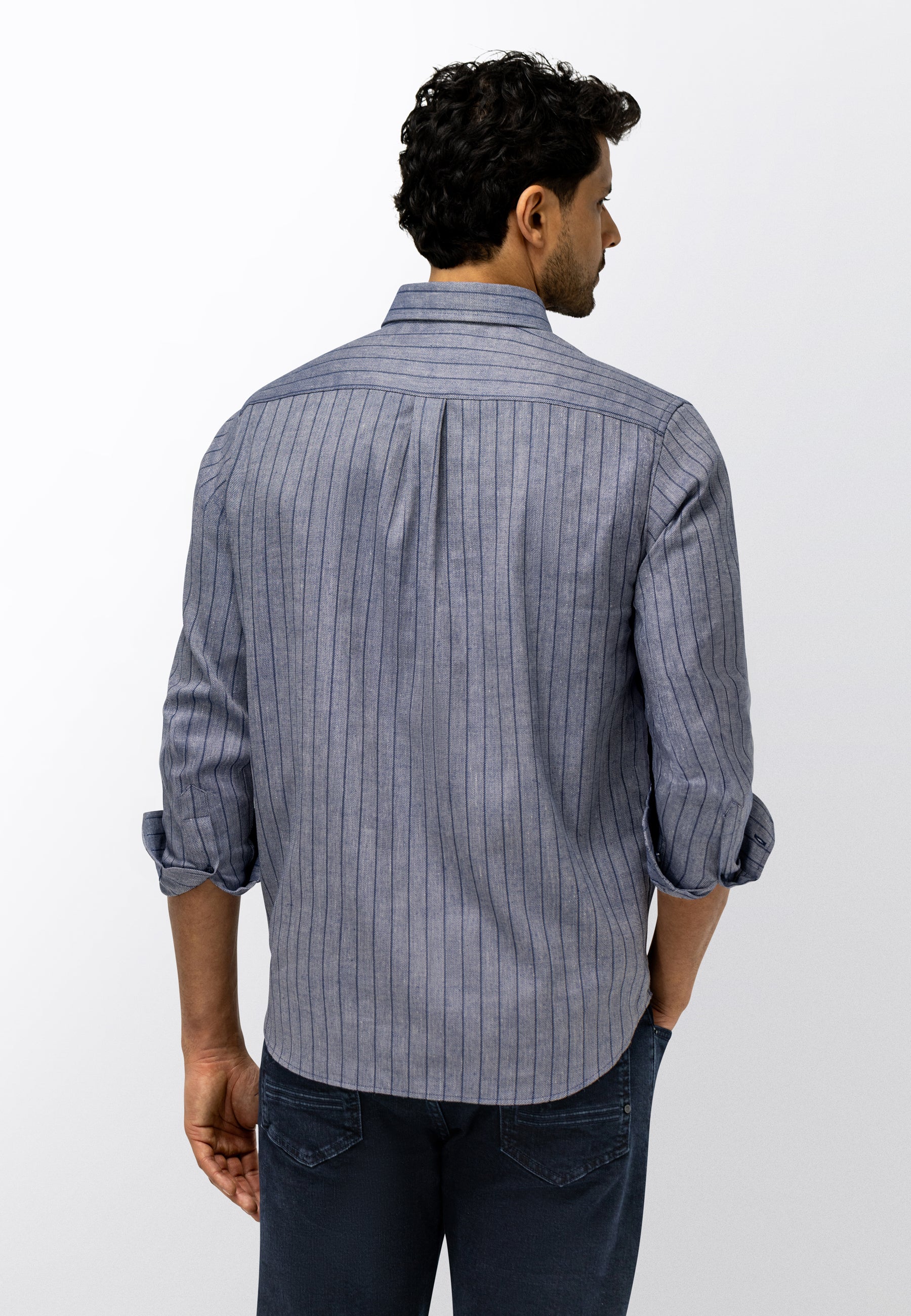 Shirt with striped pattern