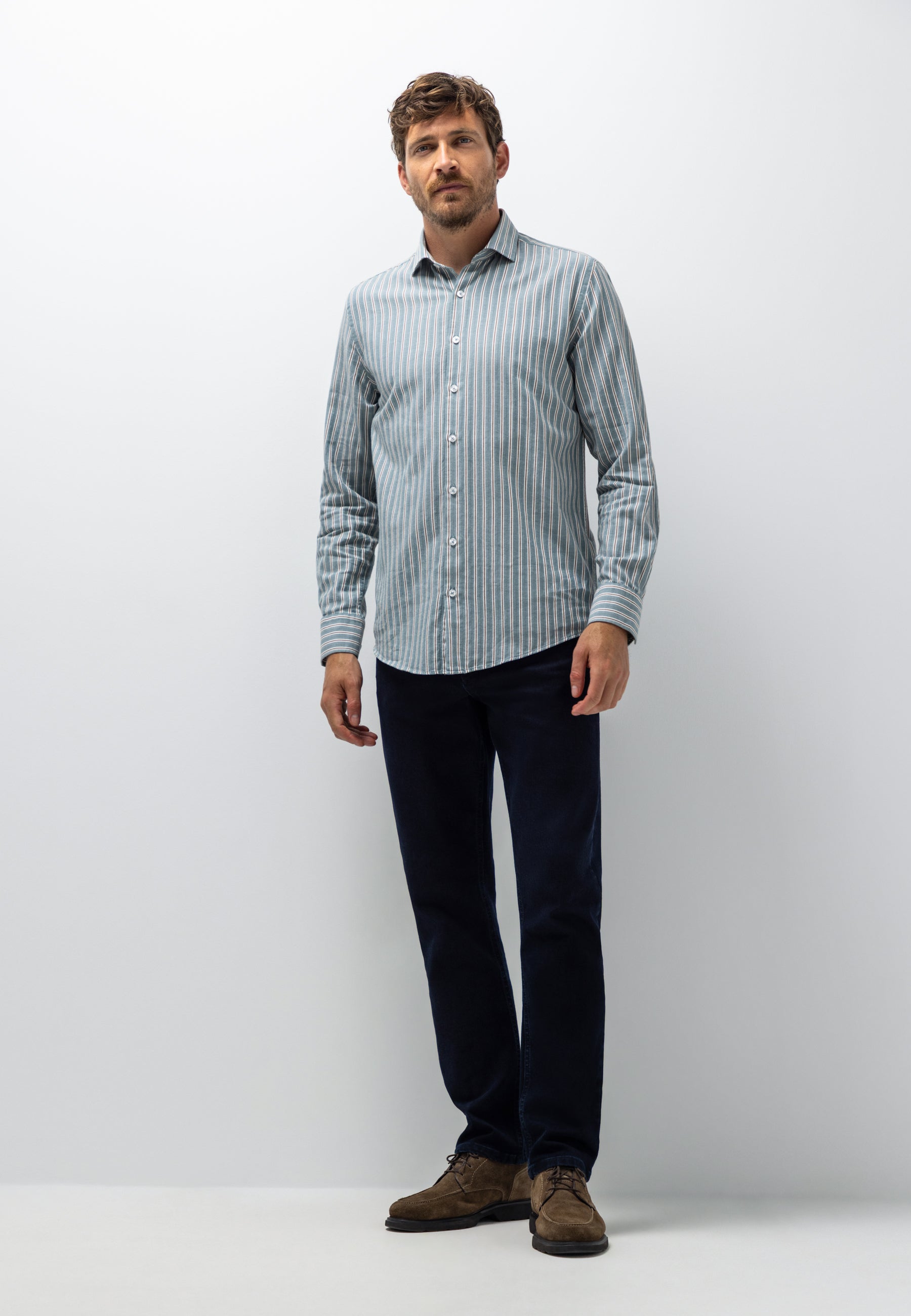 Shirt with striped design