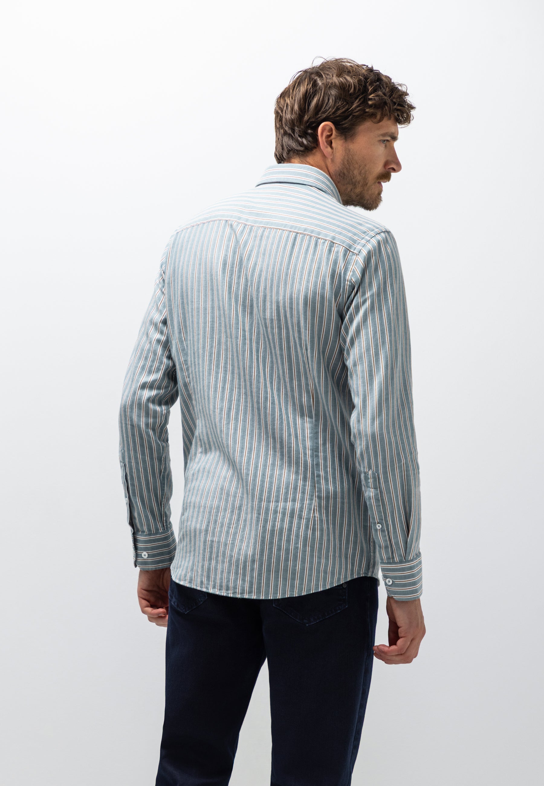 Shirt with striped design