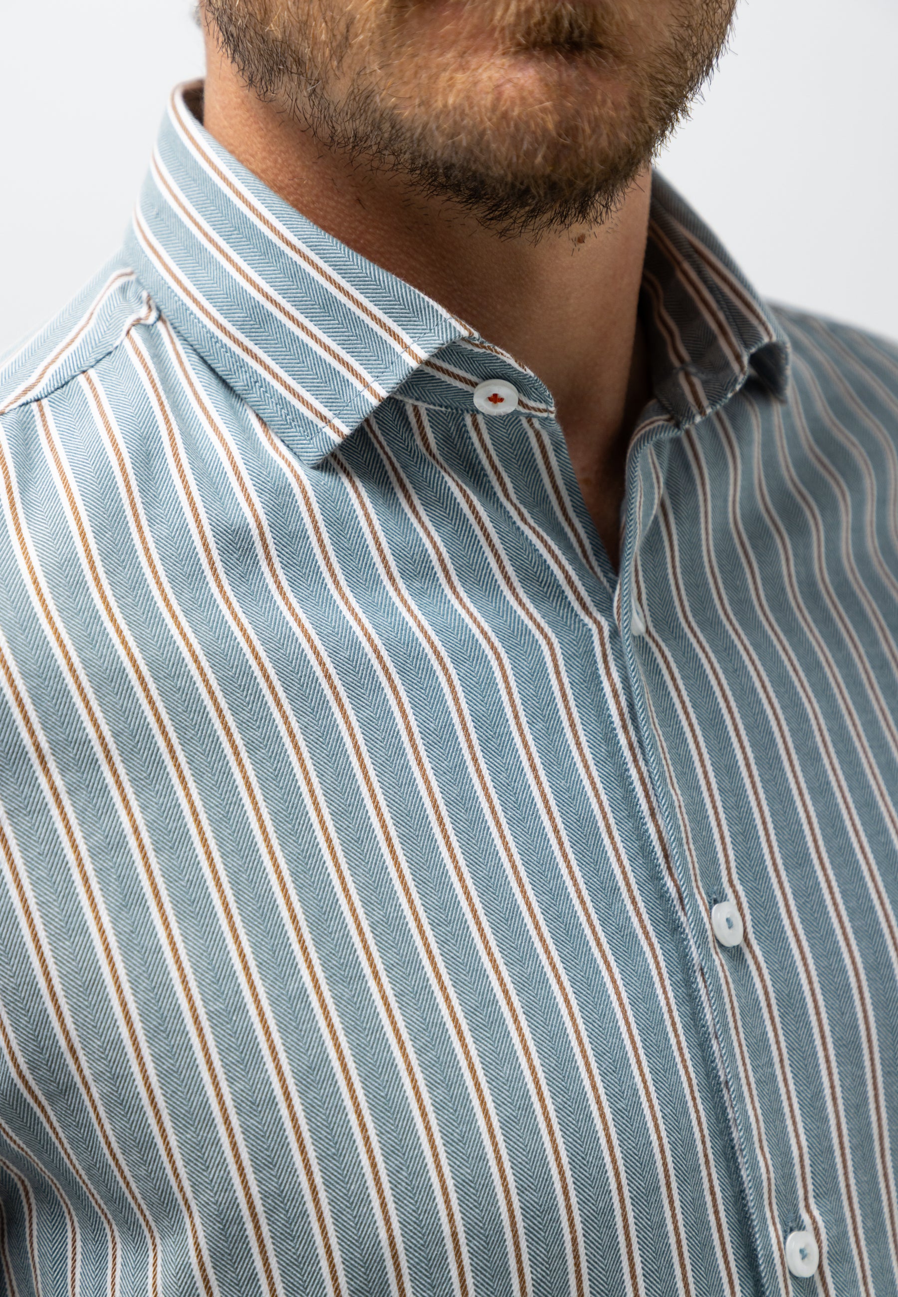 Shirt with striped design
