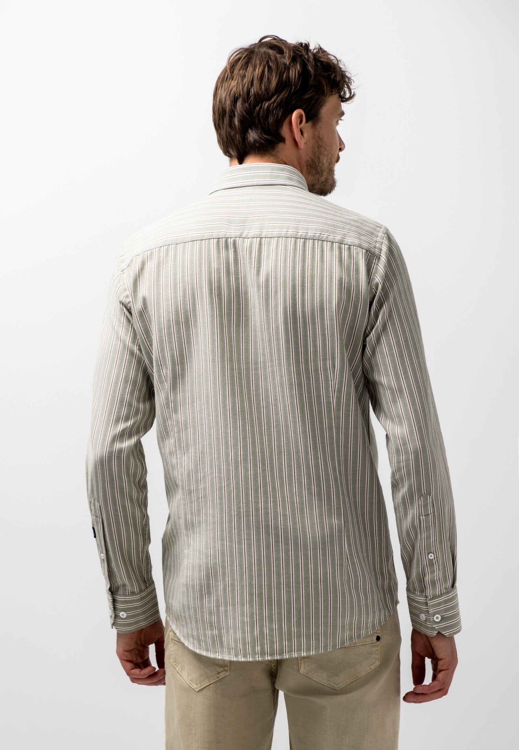 Shirt with striped design