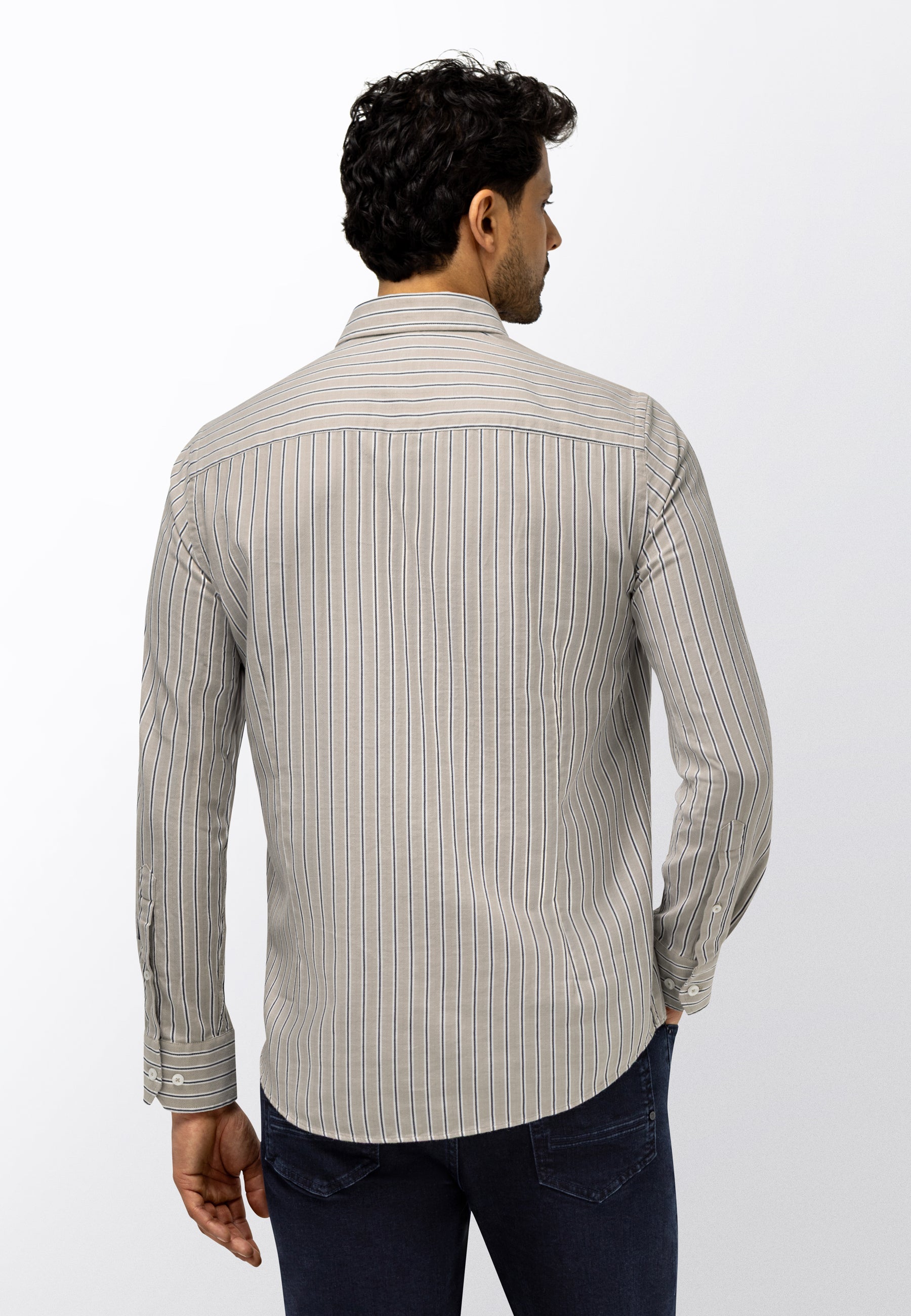 Shirt with striped design