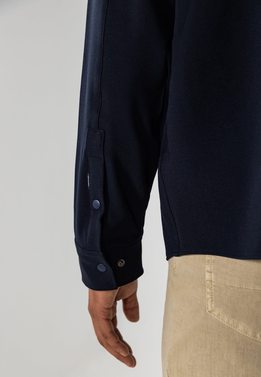 Overshirt met drukknoopsluiting
