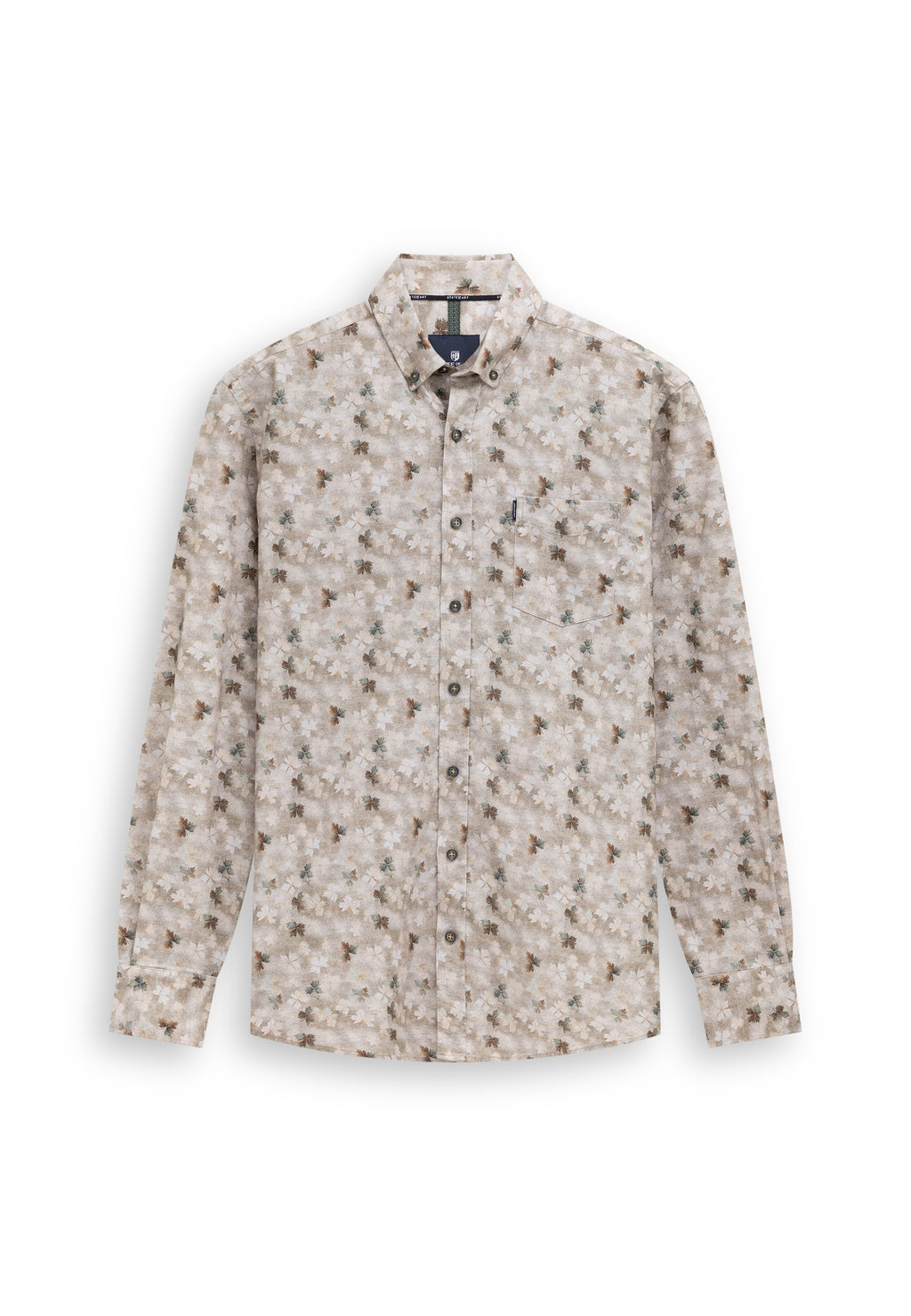 Chemise en flanelle à imprimé botanique