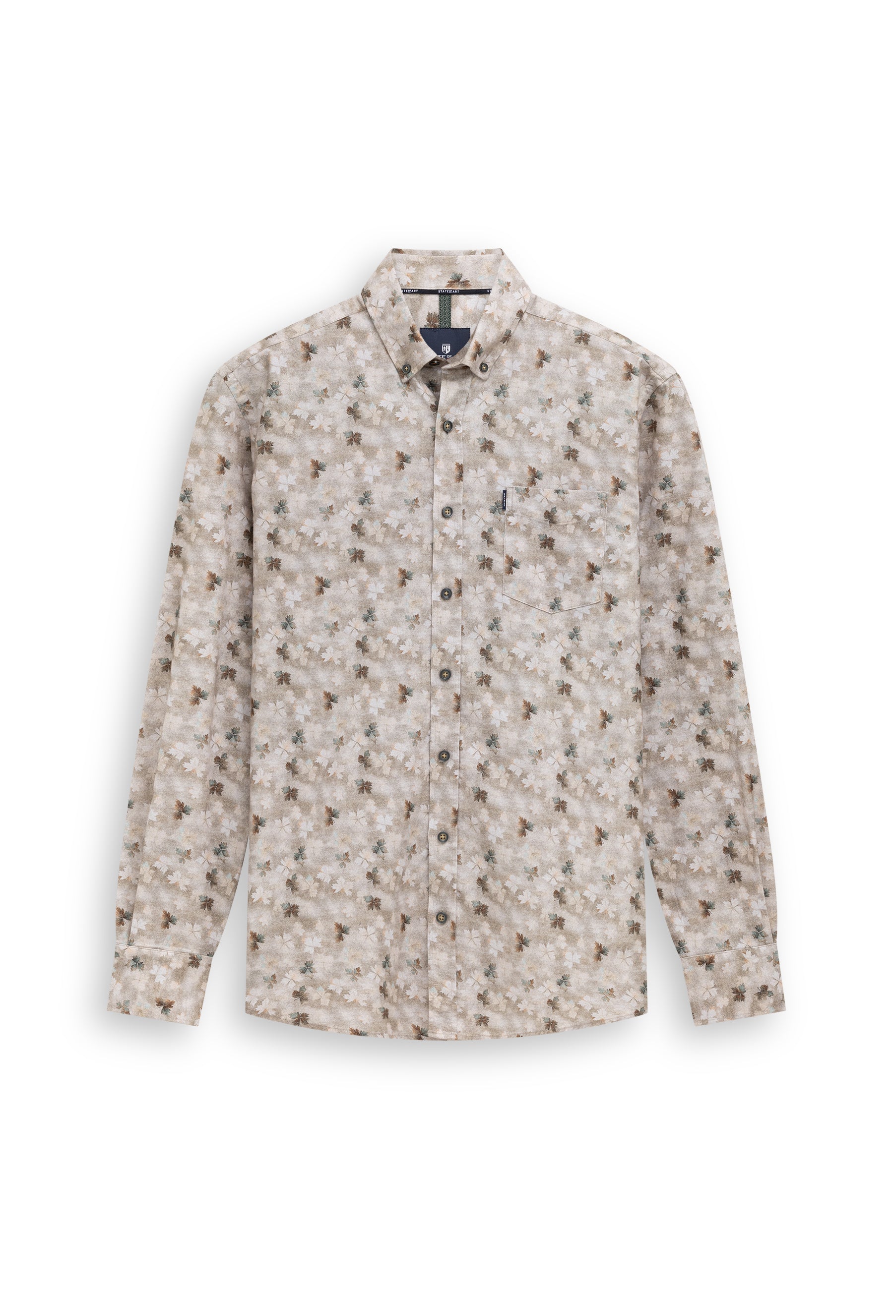 Chemise en flanelle à imprimé botanique
