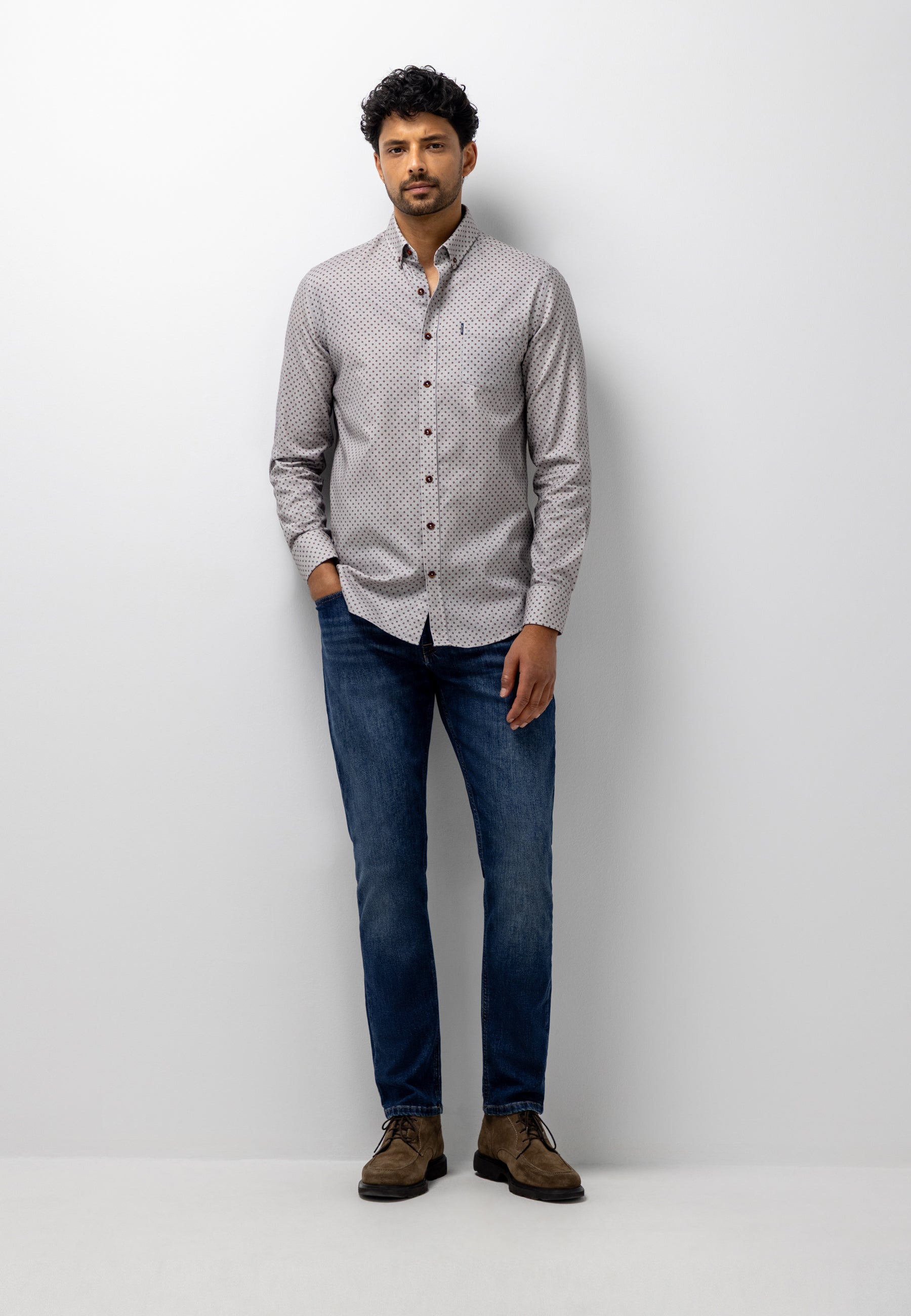 Flannel shirt with graphic print