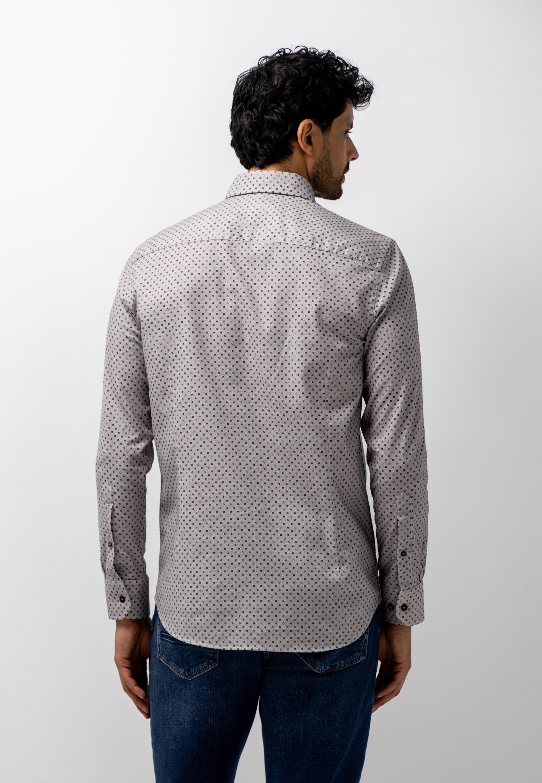 Flannel shirt with graphic print