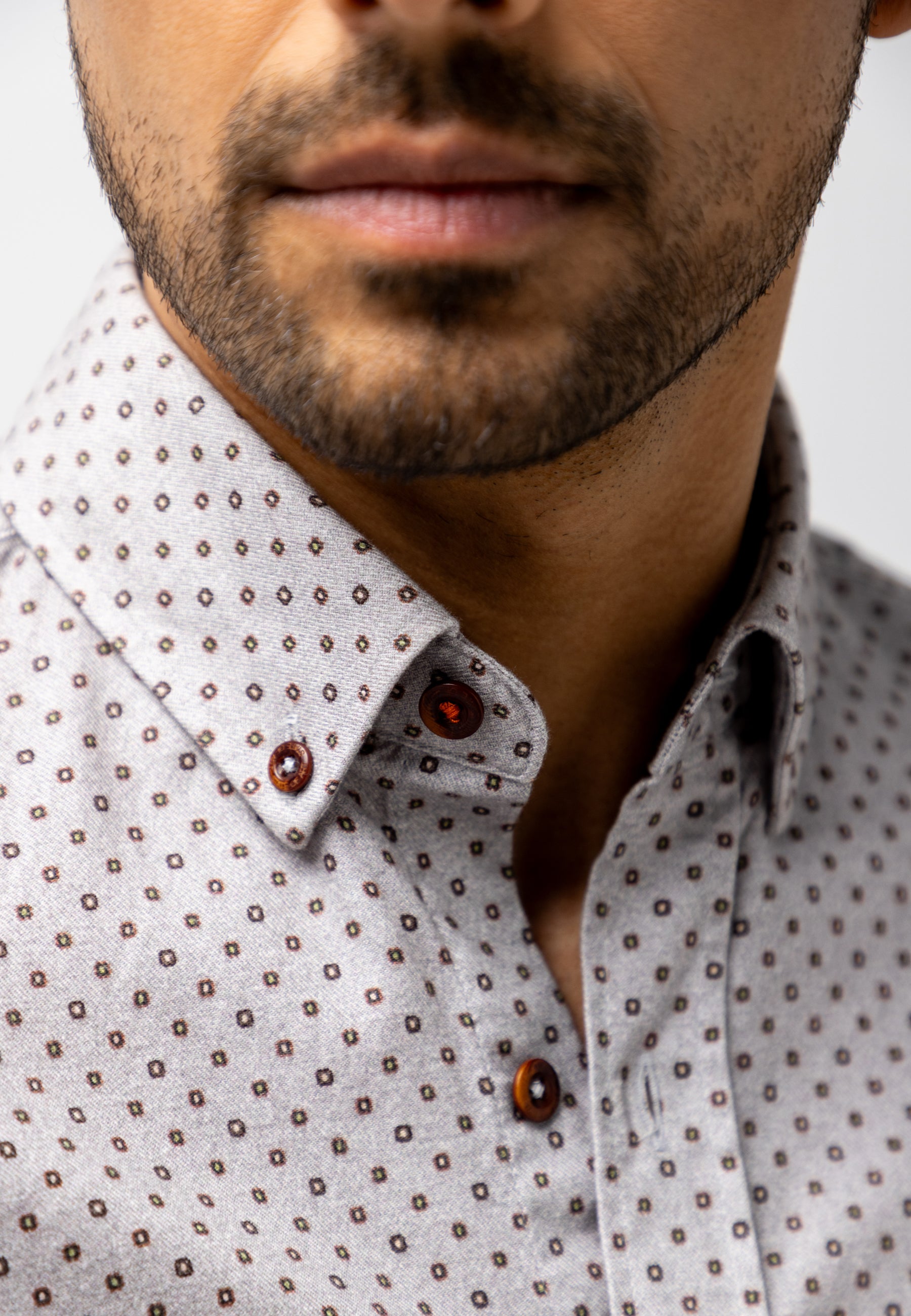 Flannel shirt with graphic print