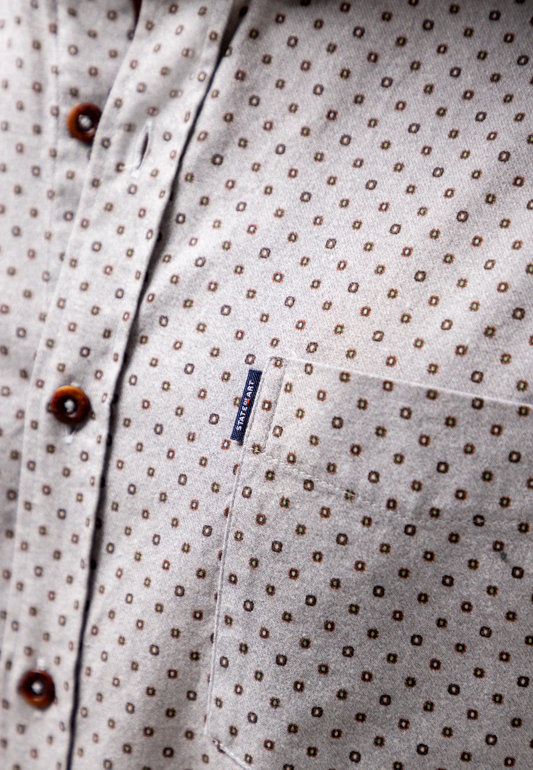 Flannel shirt with graphic print