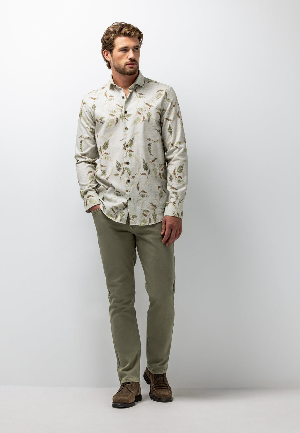 Overhemd met botanische print