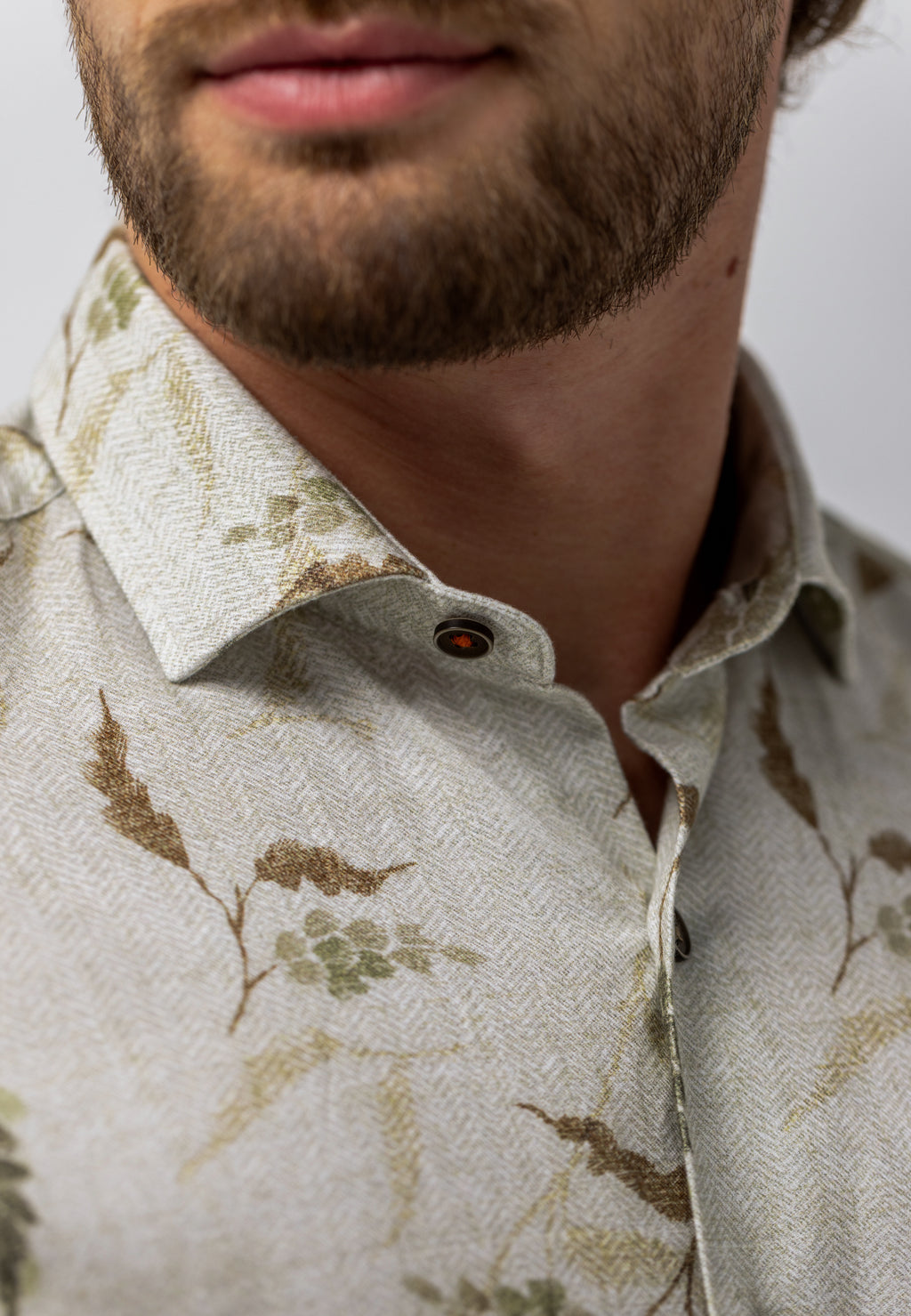 Overhemd met botanische print