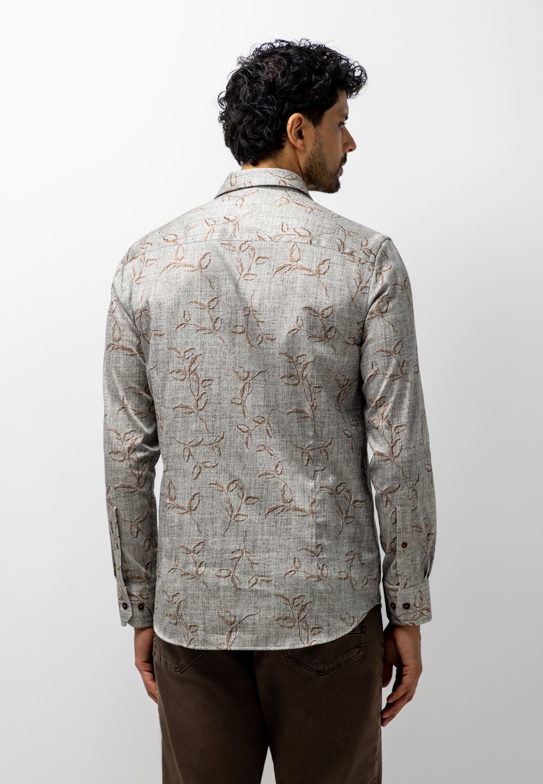 Stretch shirt with organic cotton