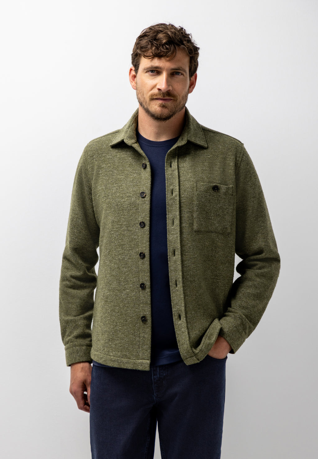 Overshirt met borstzak