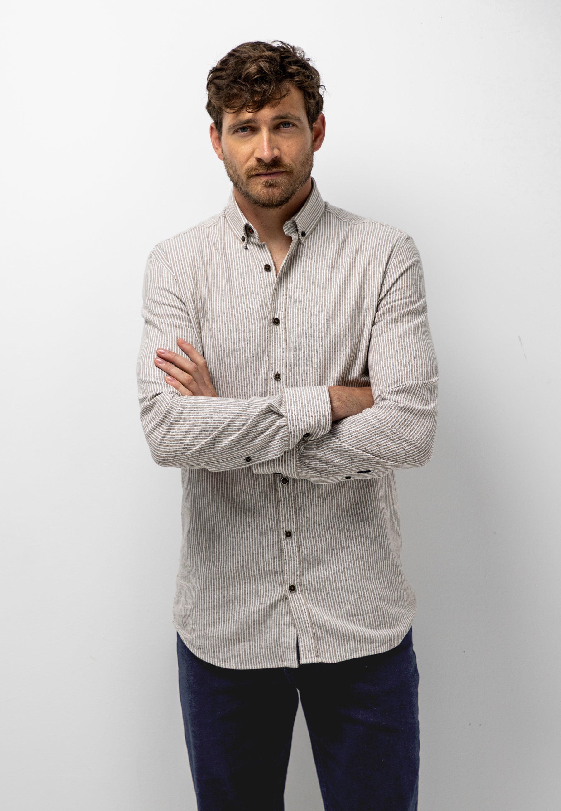 Striped shirt with organic cotton
