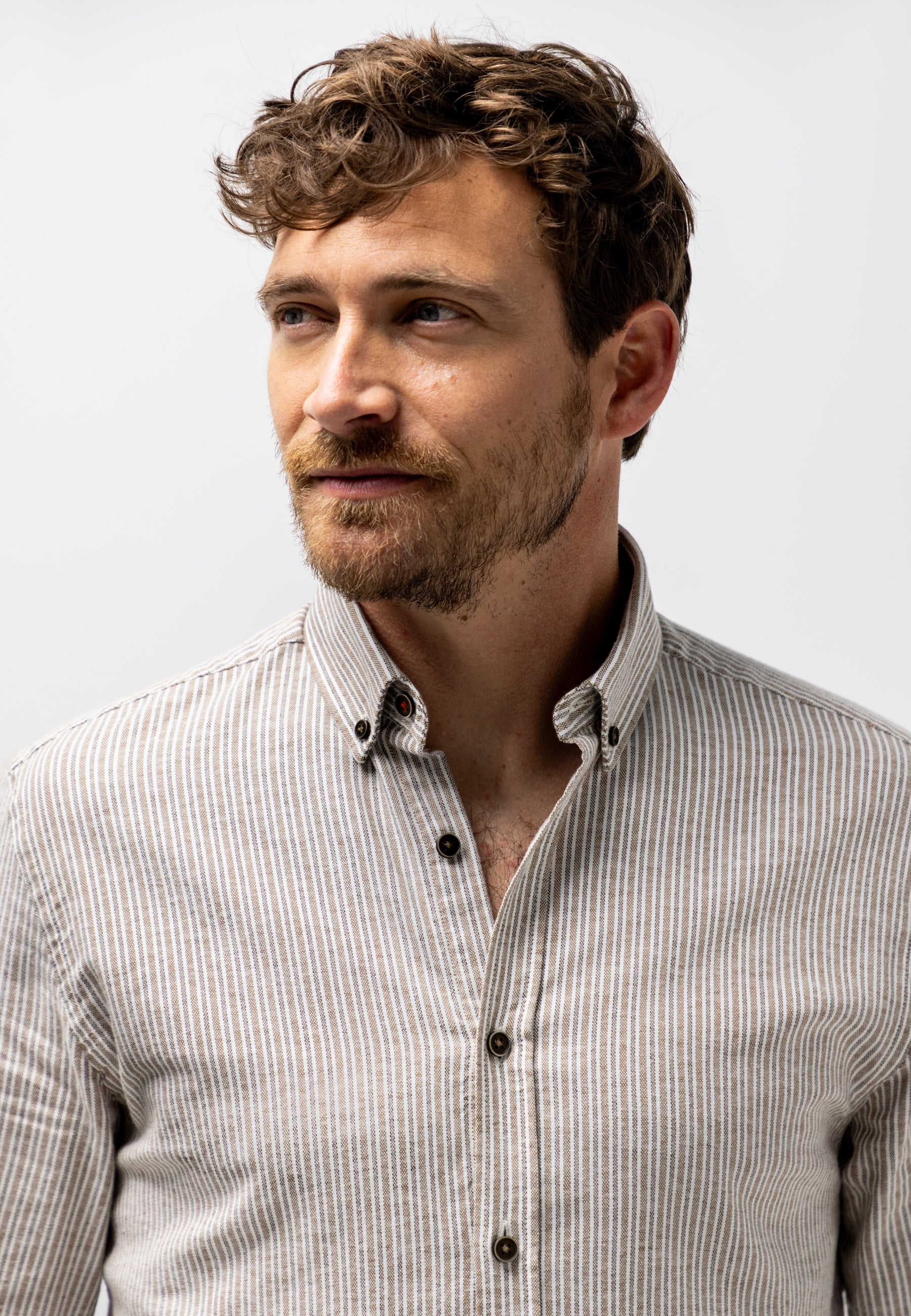Striped shirt with organic cotton