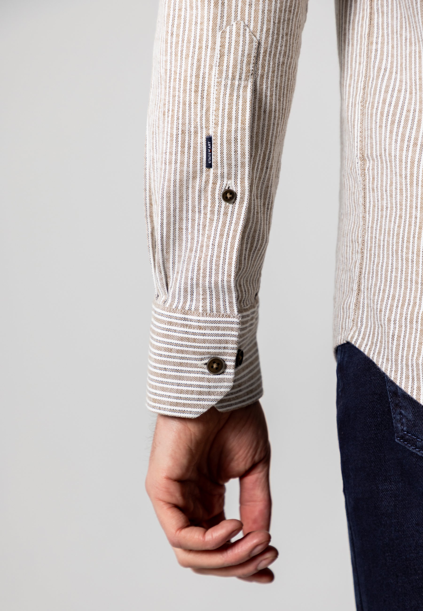 Striped shirt with organic cotton