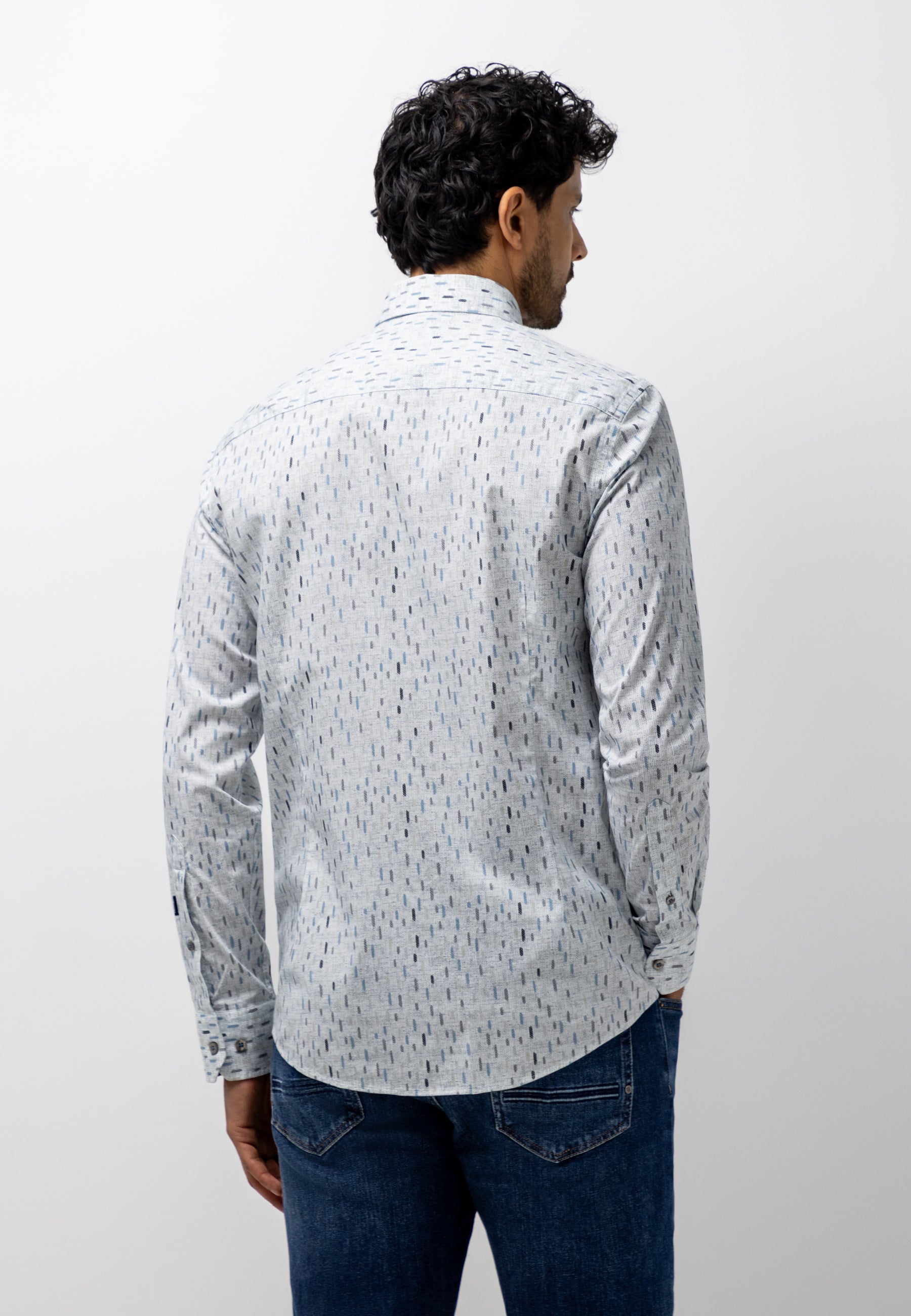 Poplin shirt with chest pocket