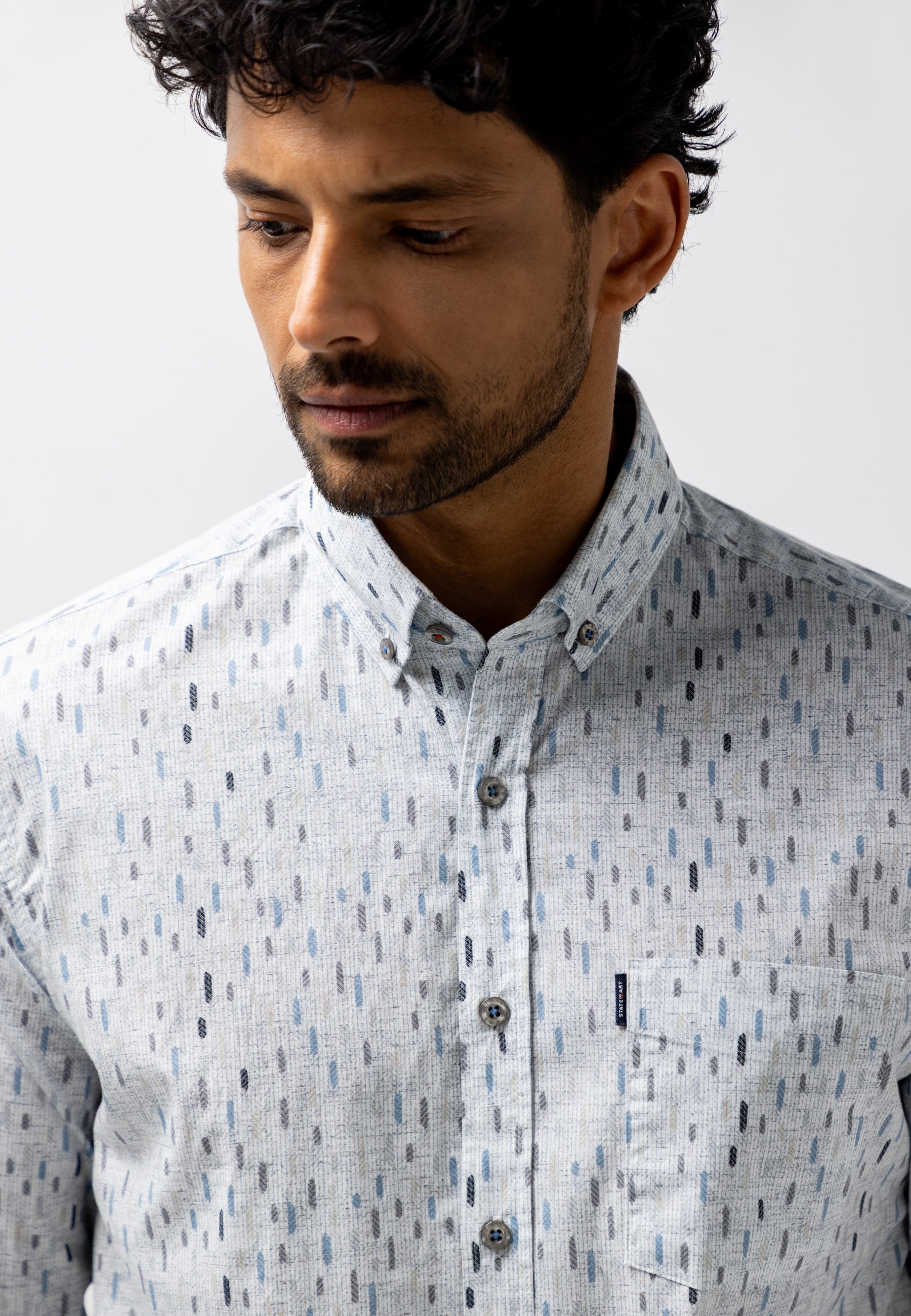 Poplin shirt with chest pocket