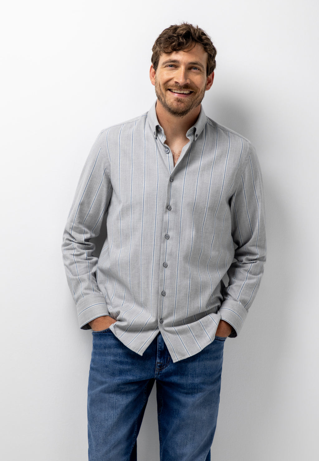 Striped shirt with organic cotton