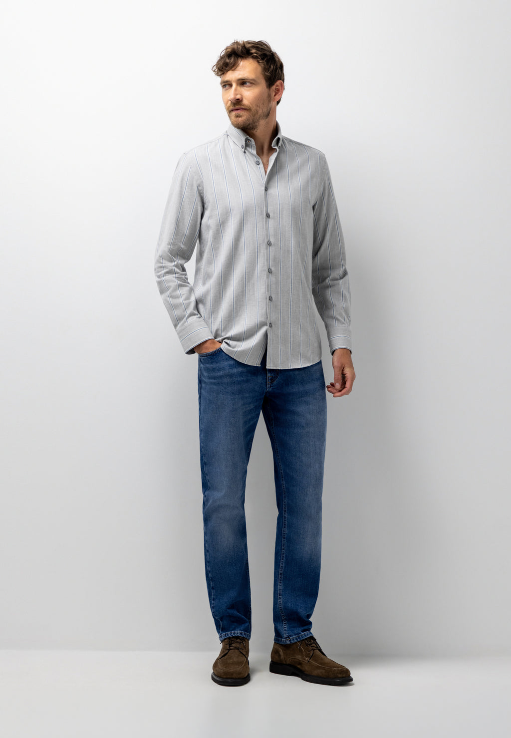 Striped shirt with organic cotton