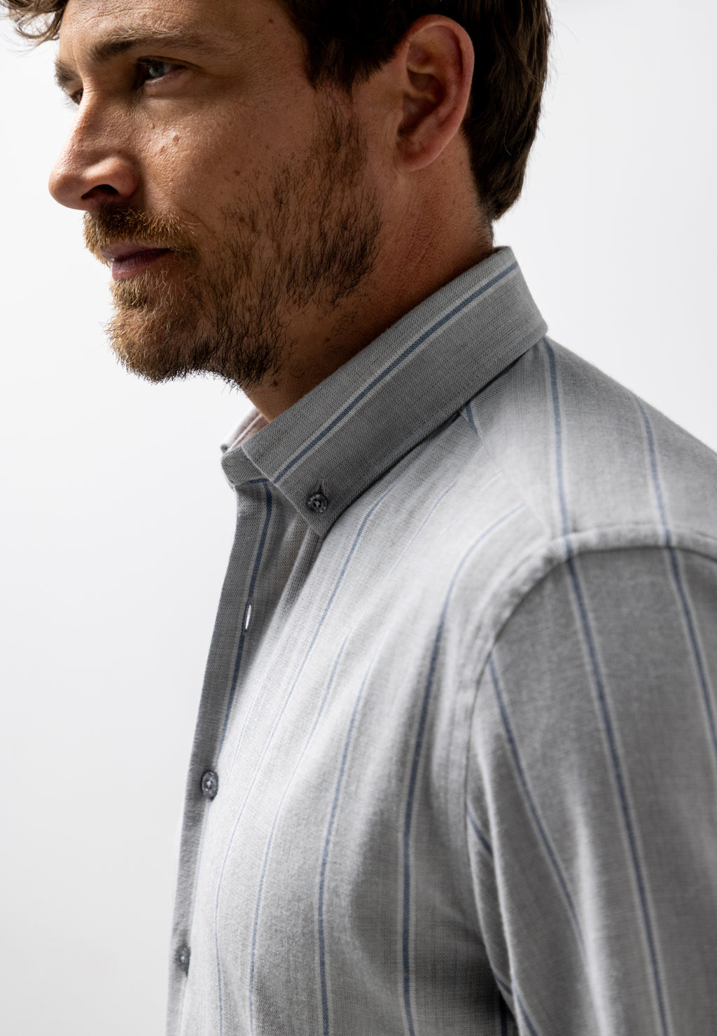 Striped shirt with organic cotton