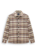 Checked cotton overshirt
