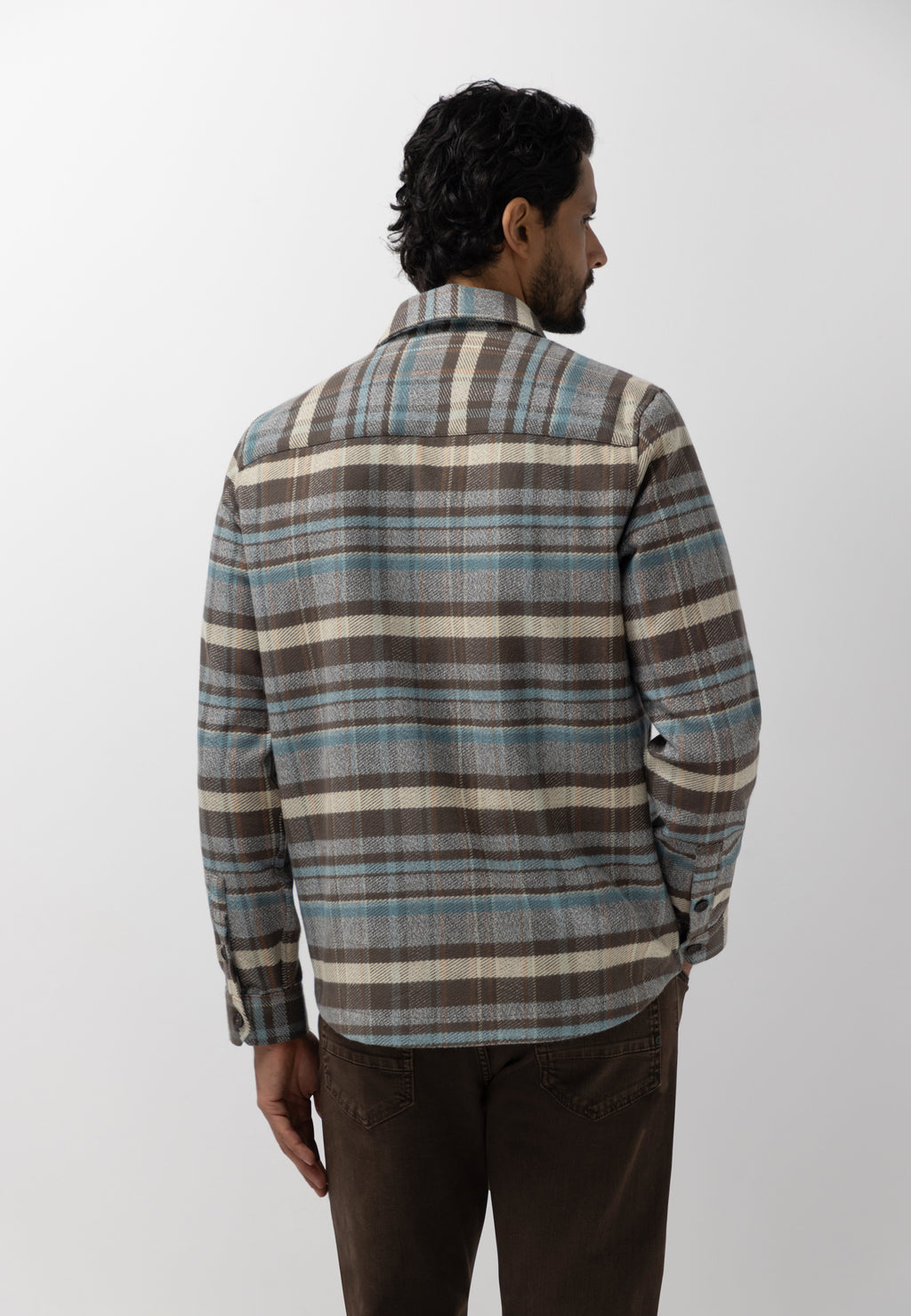 Overshirt aus Baumwolle mit Karomuster