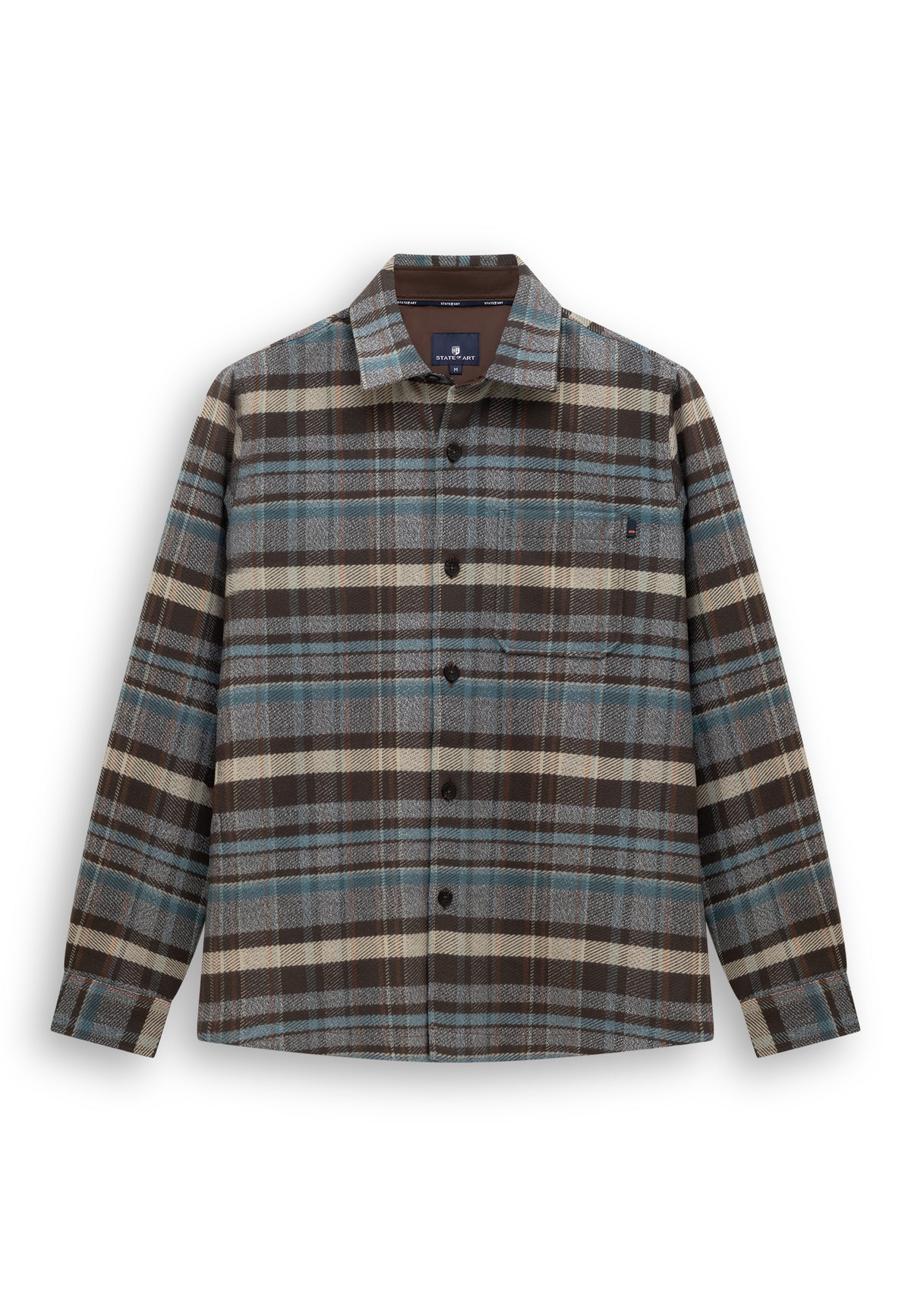 Overshirt van katoen met ruitdessin