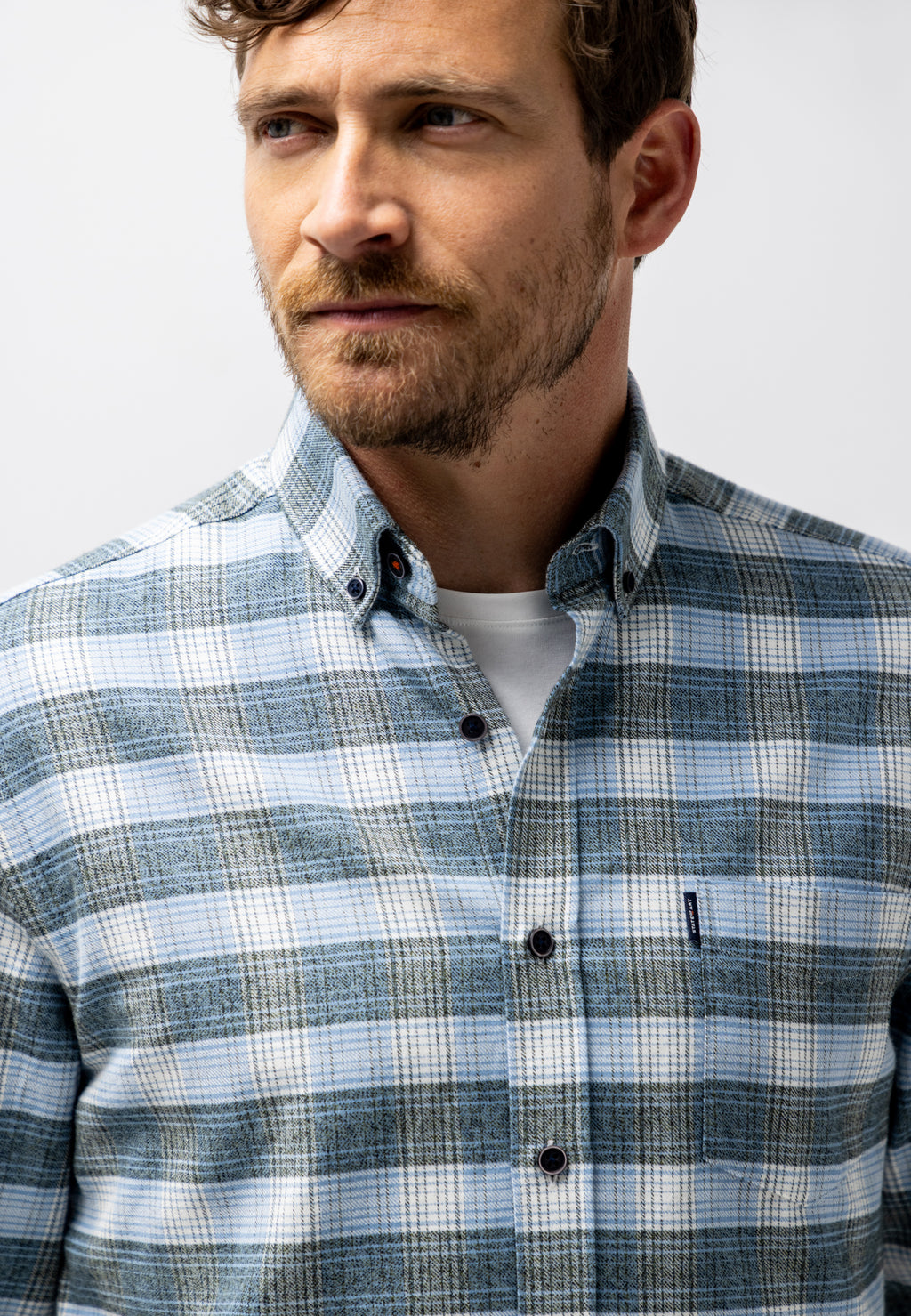 Checked organic cotton shirt