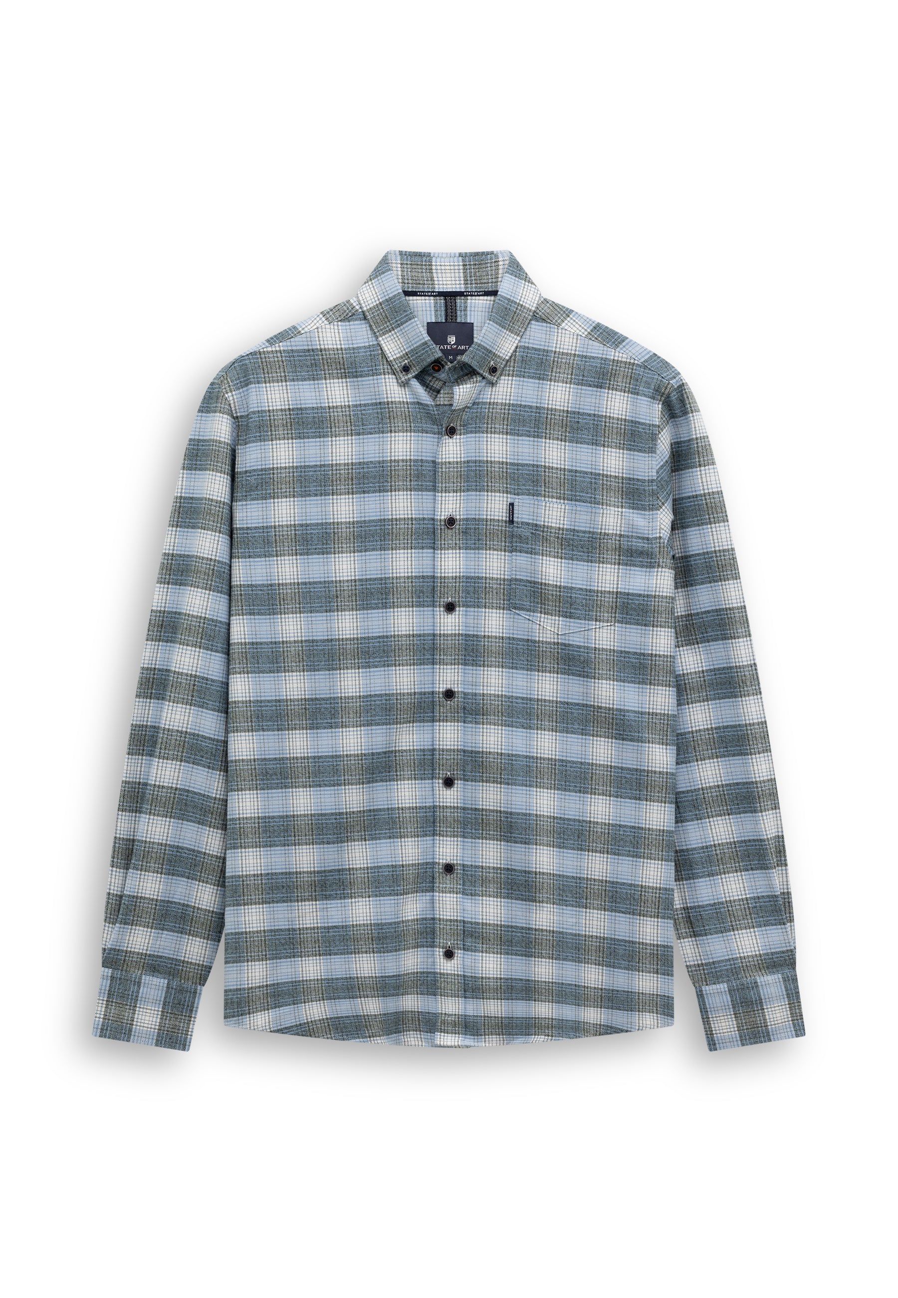 Checked organic cotton shirt