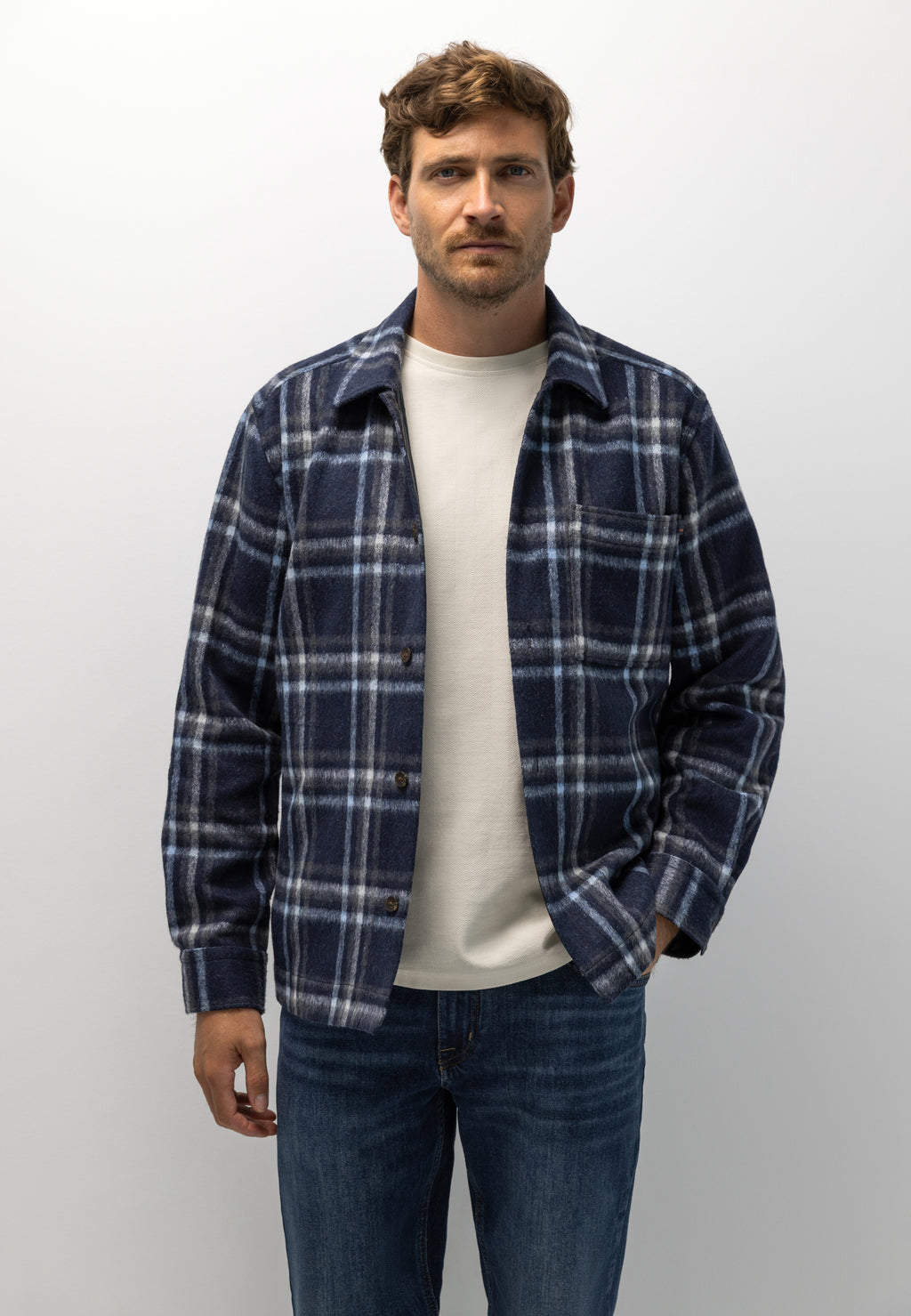 Overshirt met ruitdessin