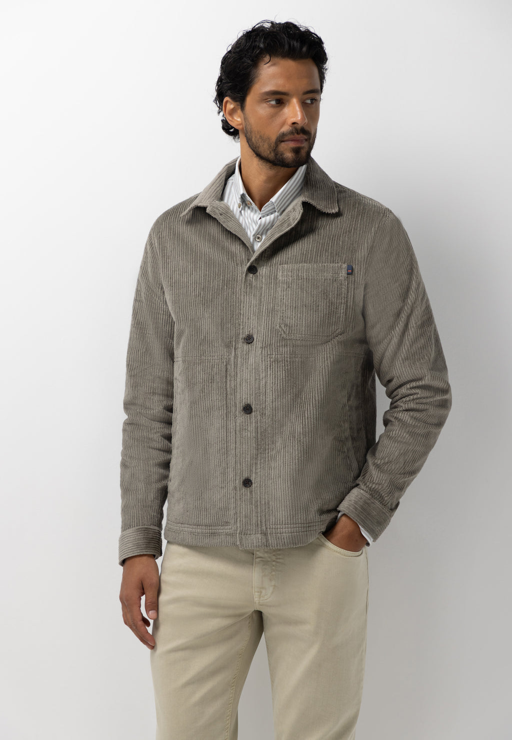 Overshirt aus Cordstoff
