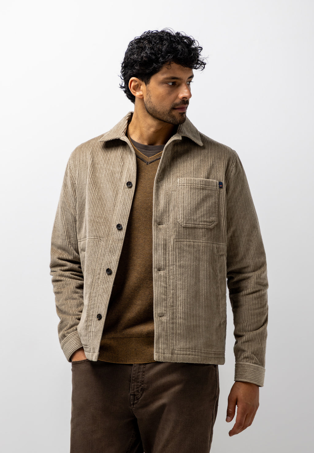 Corduroy overshirt