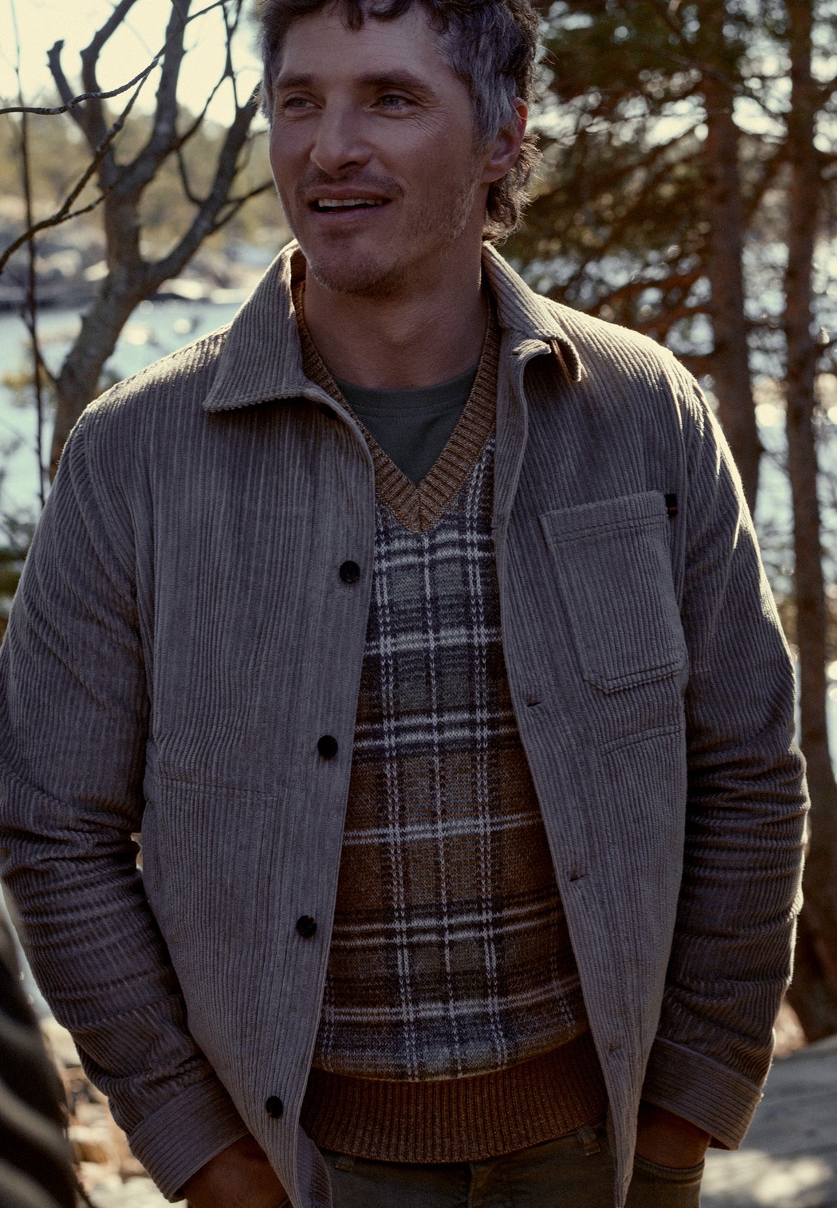 Corduroy overshirt