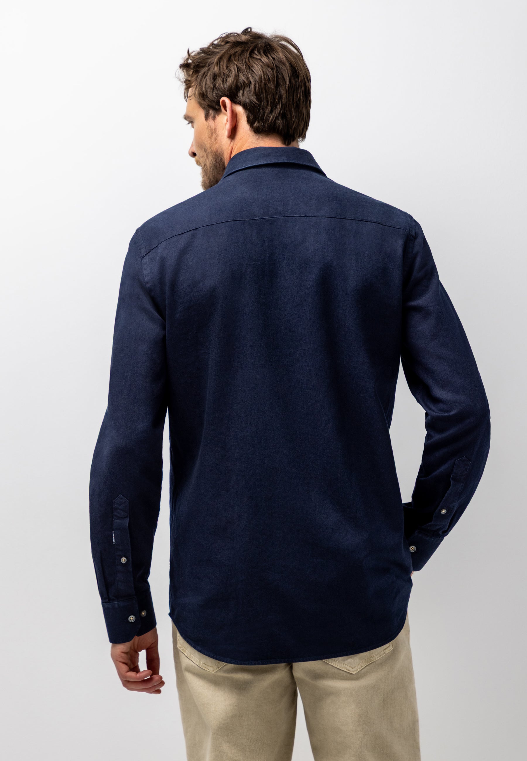 Denim overhemd van katoen