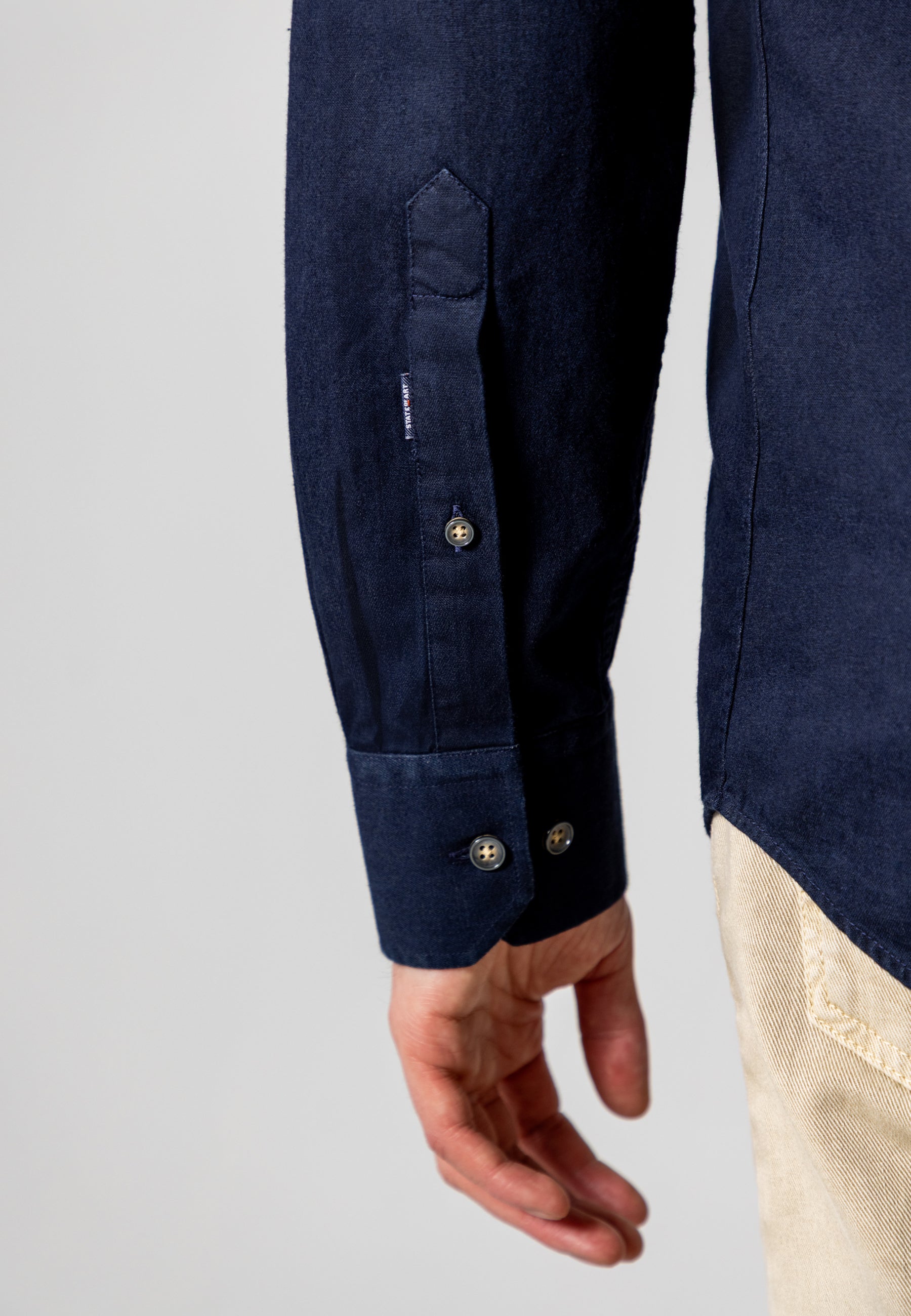 Denim overhemd van katoen