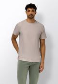 T-shirt with Herringbone Pattern