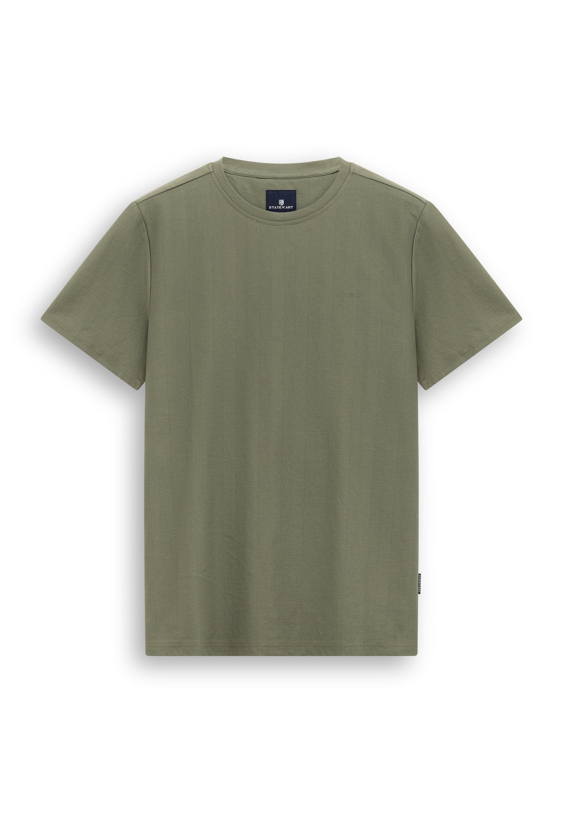 T-shirt met visgraatpatroon