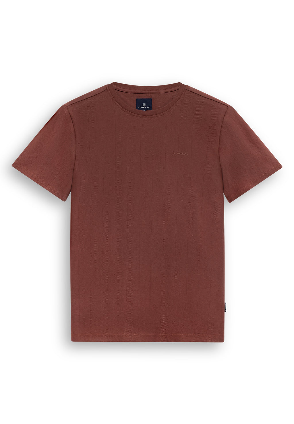 T-shirt met visgraatpatroon