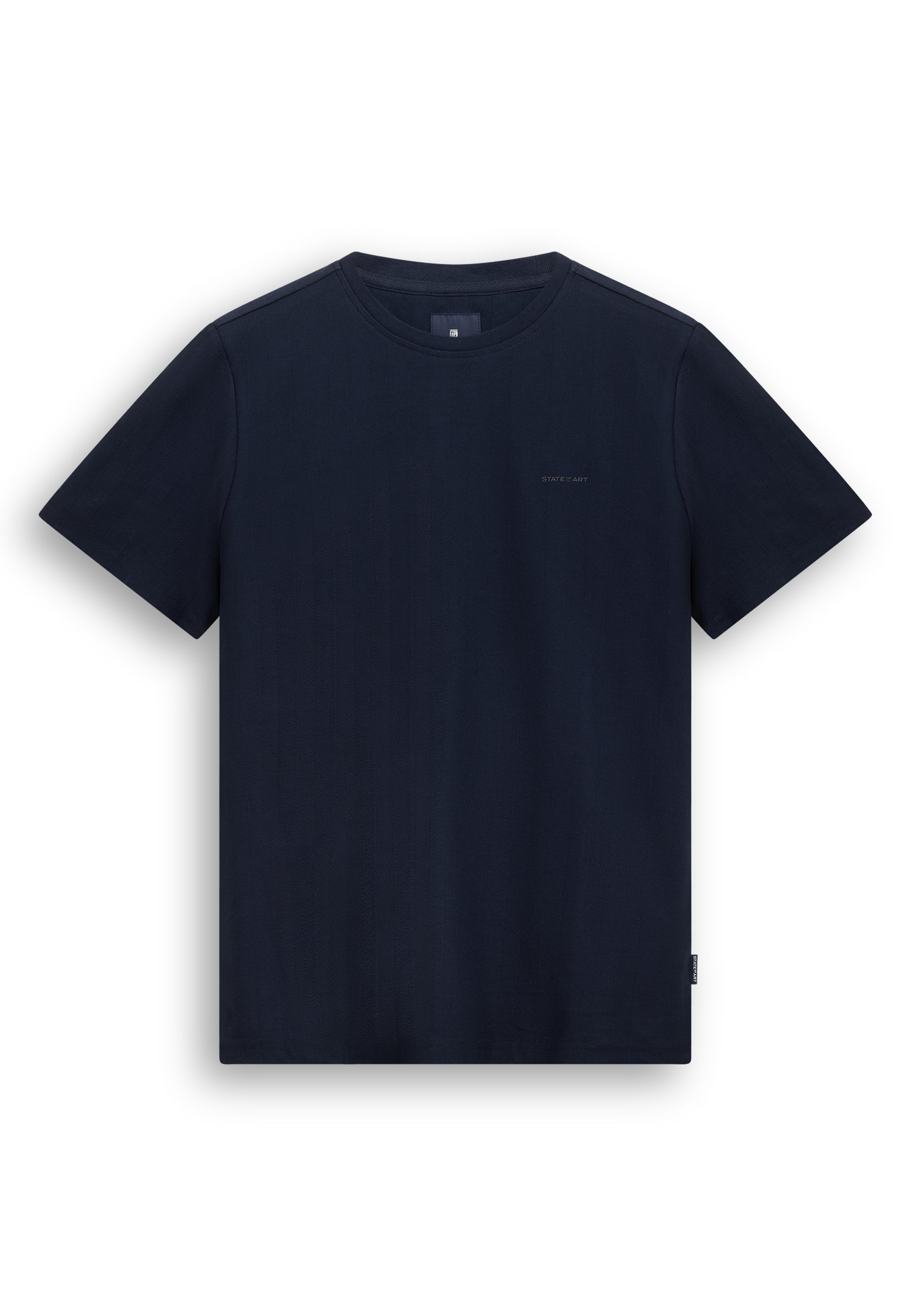 T-shirt met visgraatpatroon