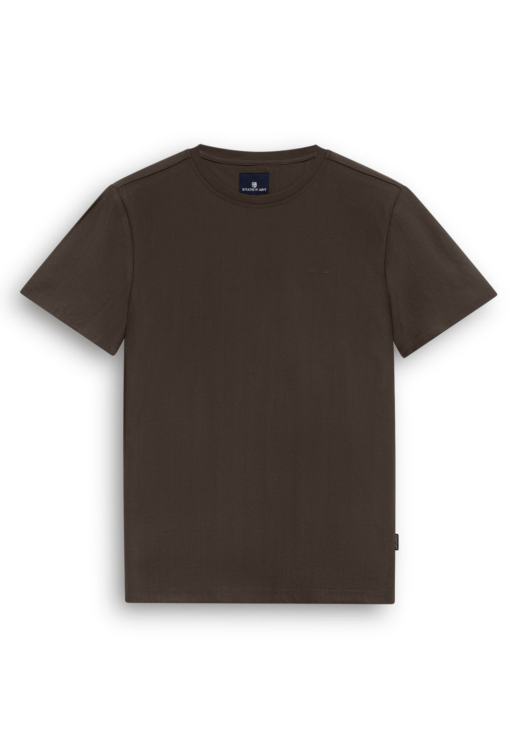 T-shirt with Herringbone Pattern