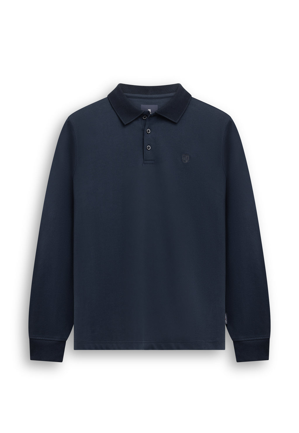 Jersey polo van katoen