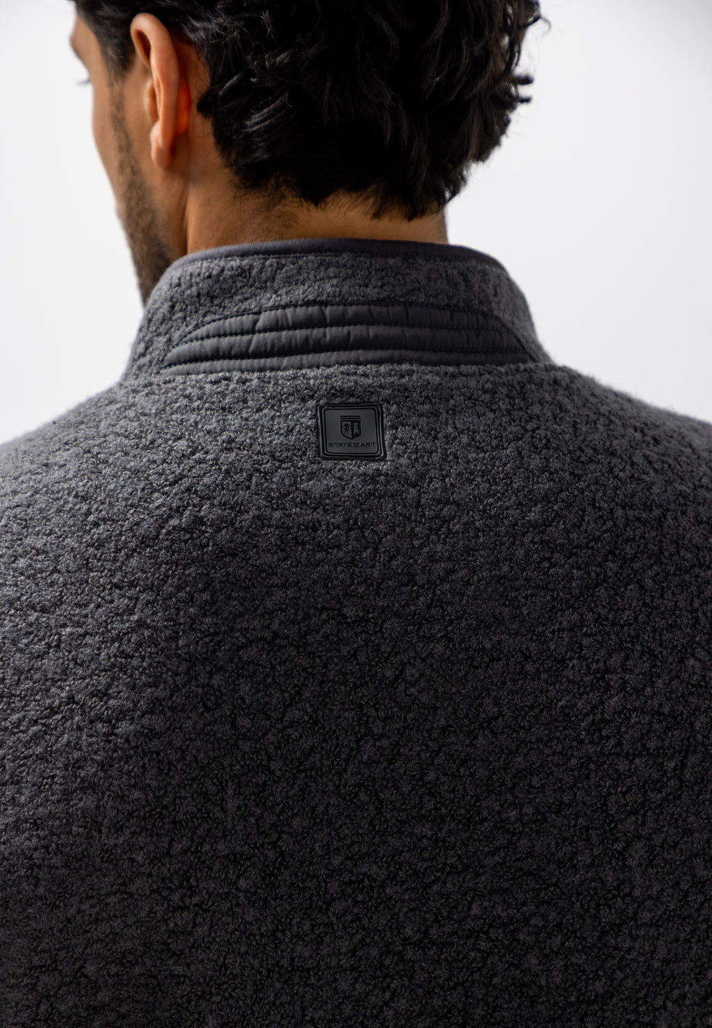 Bodywarmer in teddy fabric