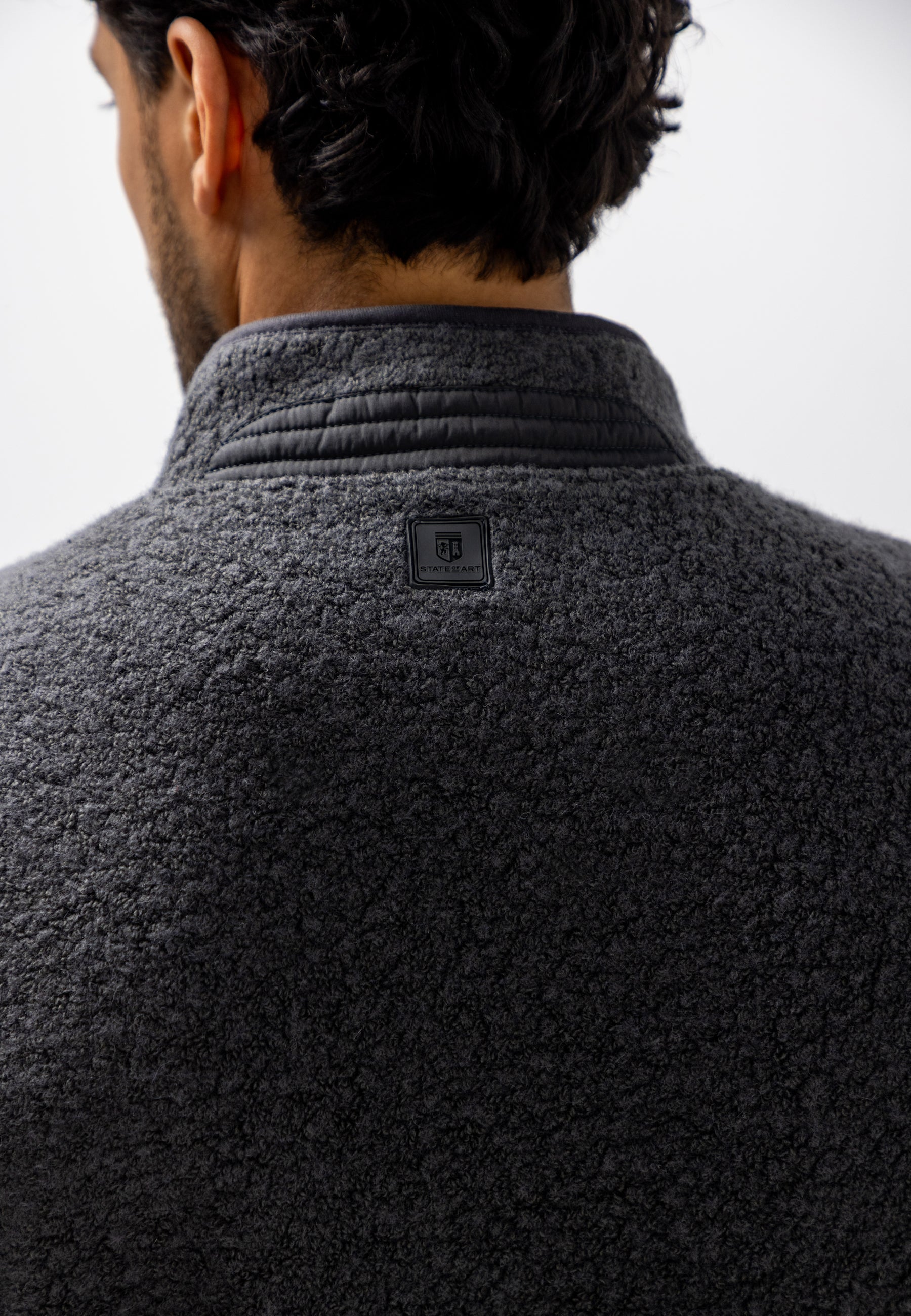 Bodywarmer van teddystof