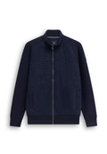 Double-knit sweat cardigan