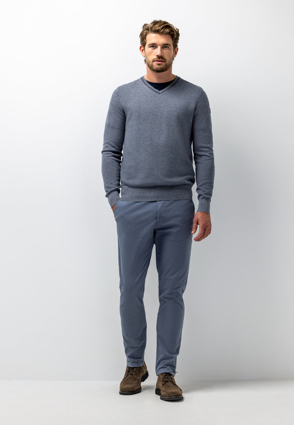 Chino NAVIGATOR en sergé stretch