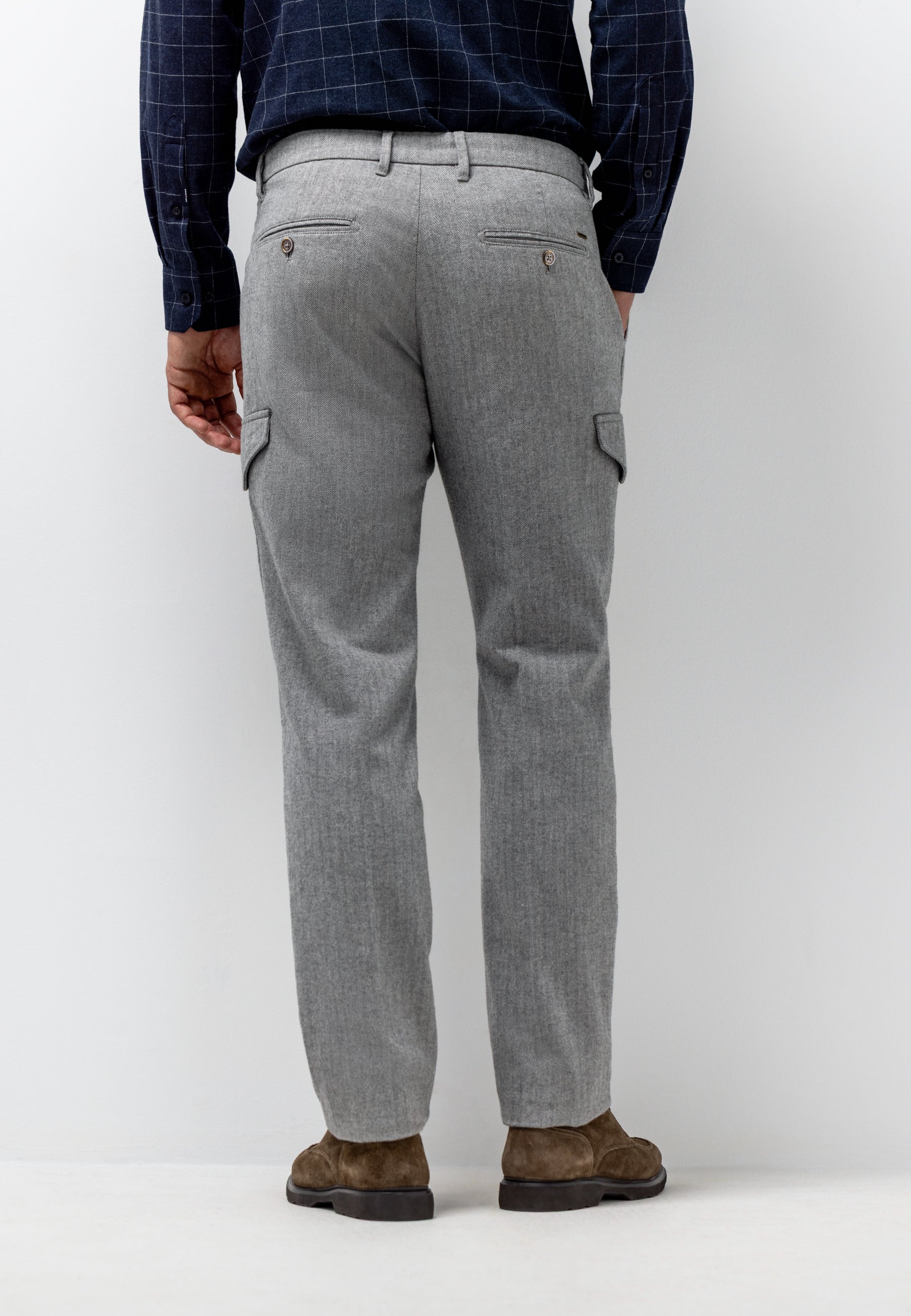 Pantalon cargo chiné NAVIGATOR