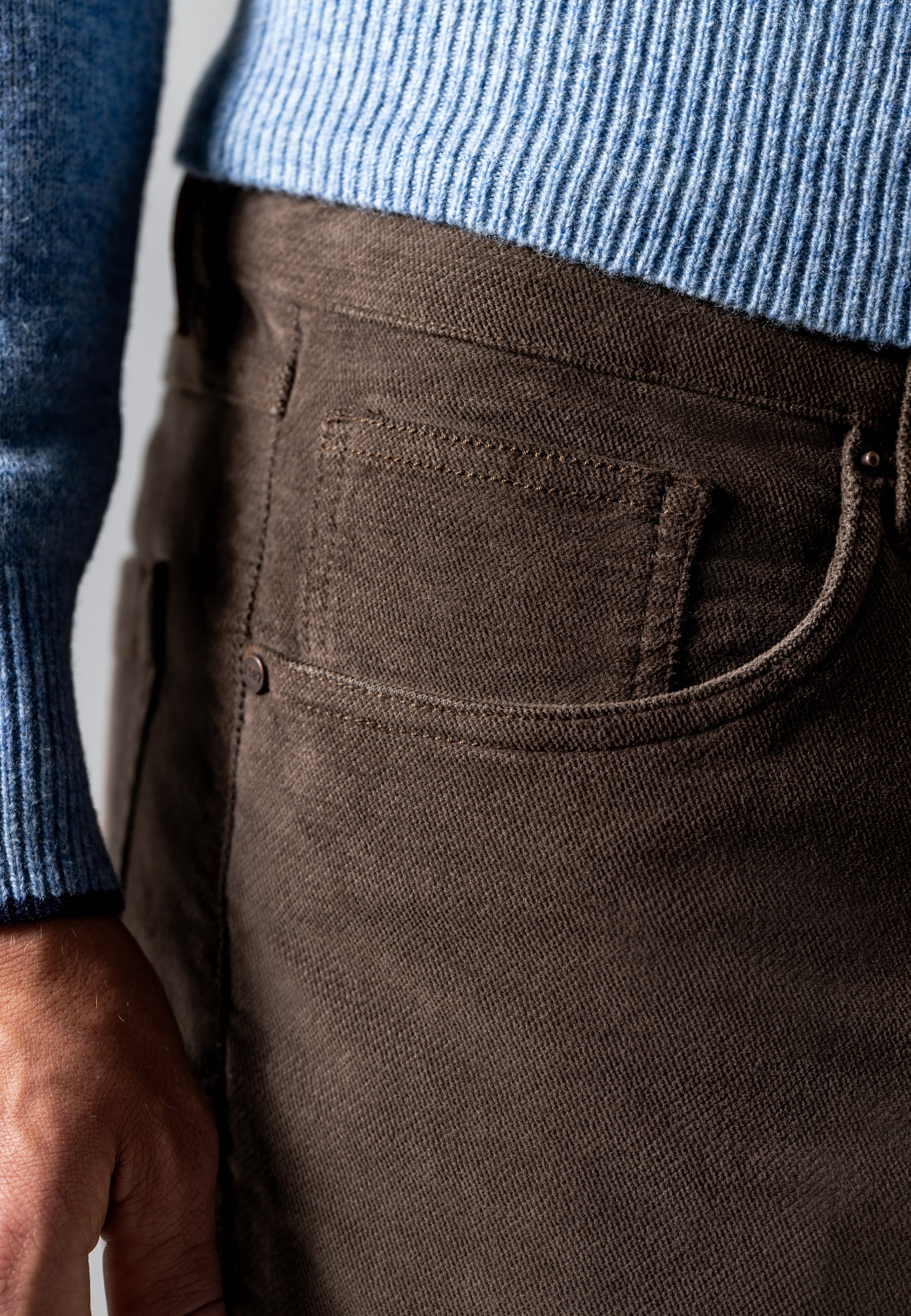 Pantalon 5 poches RACER en tissu stretch